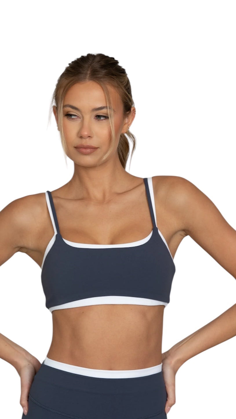 Gold Hinge Double Layer StrydeForm Bra - Blue Wash