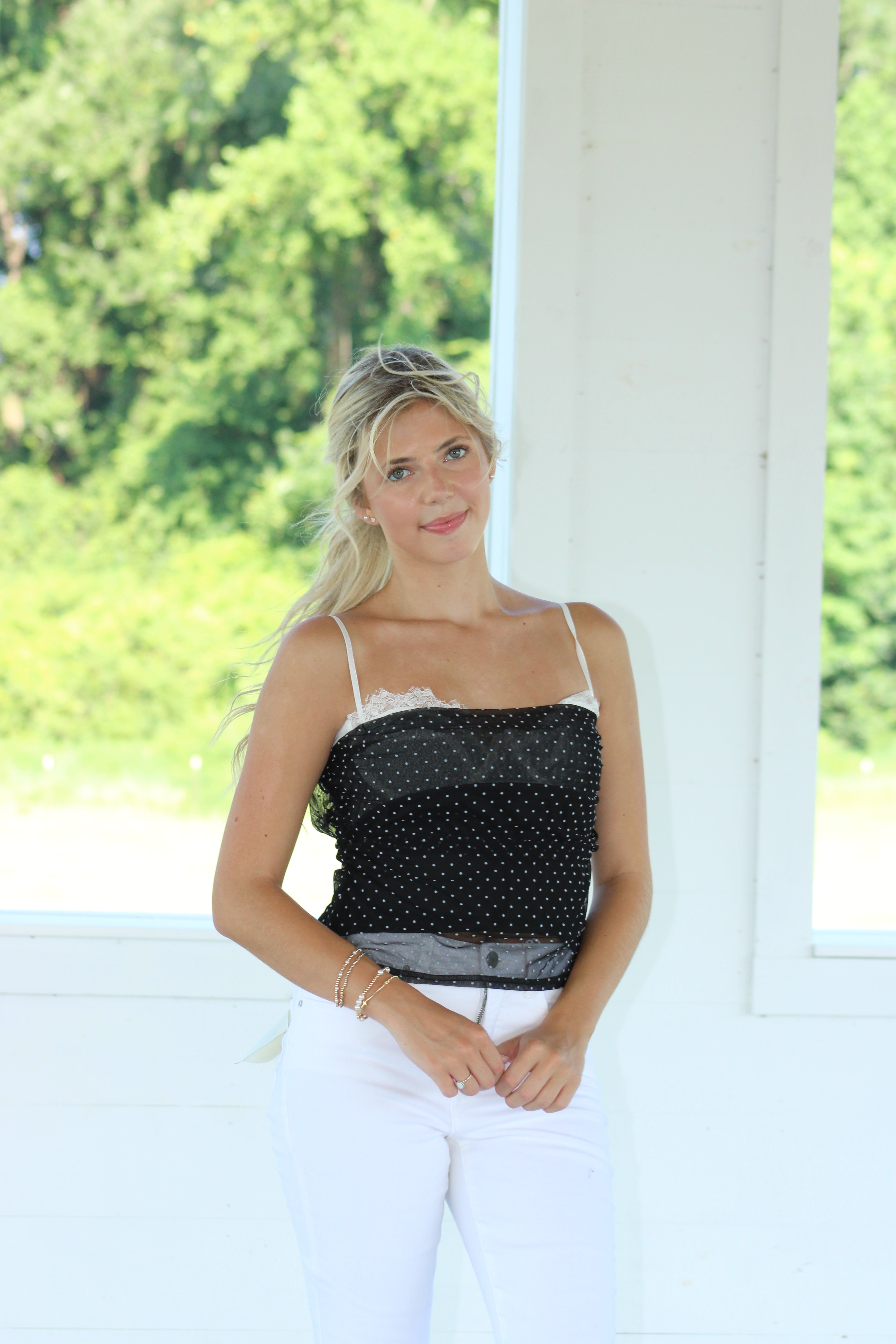 Night On The Town Top - Black/White