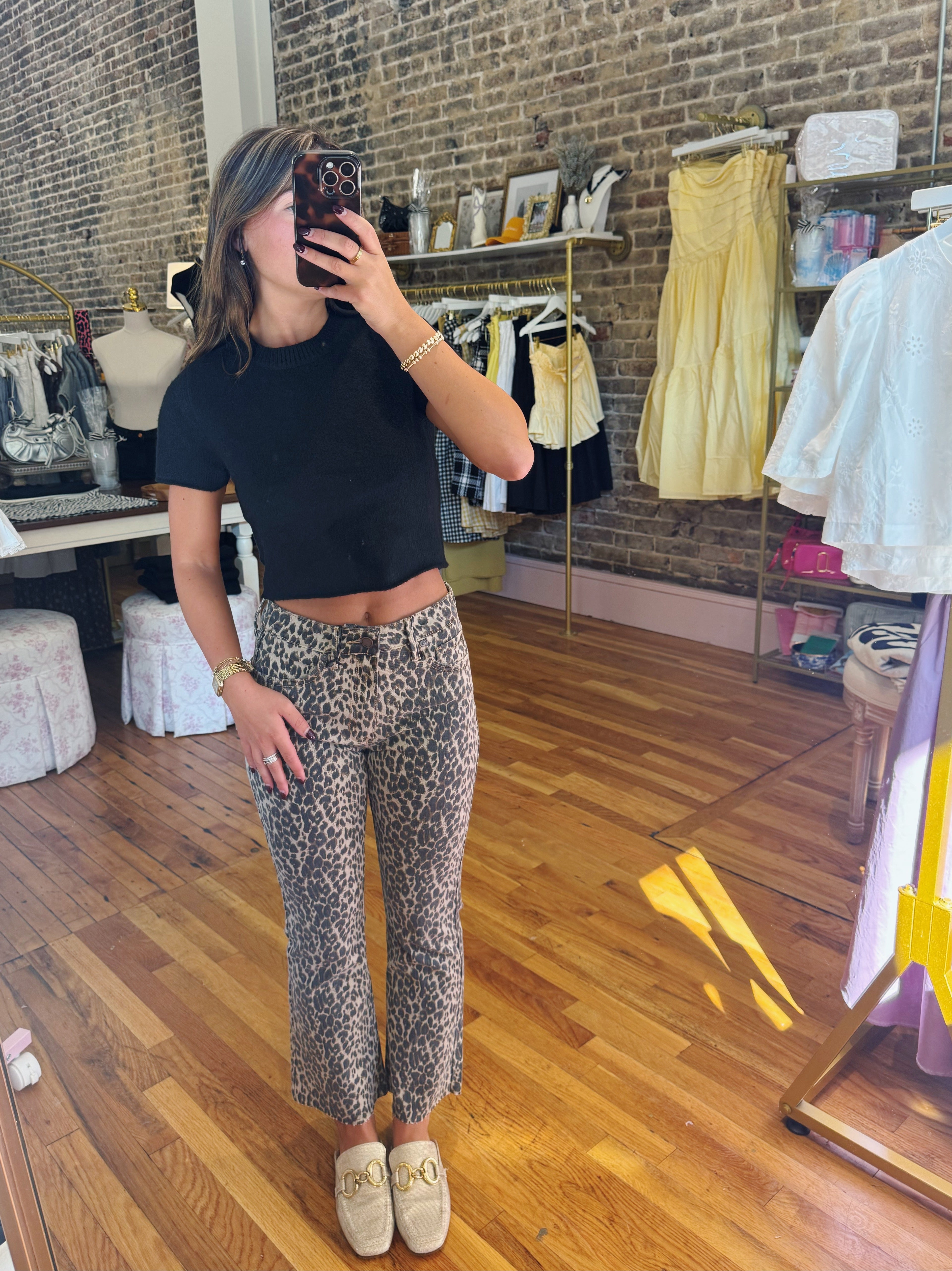 Lizzie Sweater Top - Black