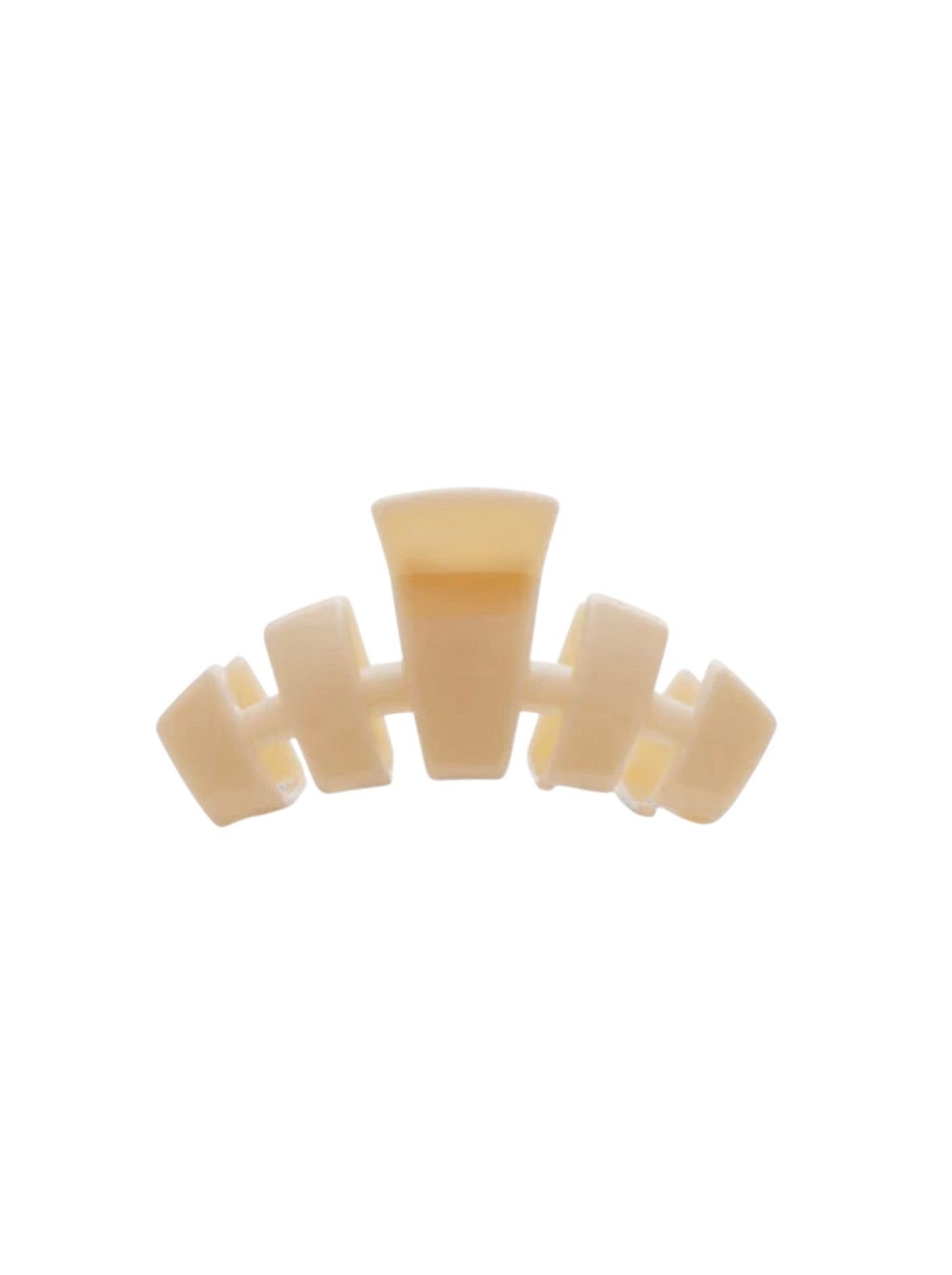 Classic Almond Beige Medium Hair Clip - Teleties