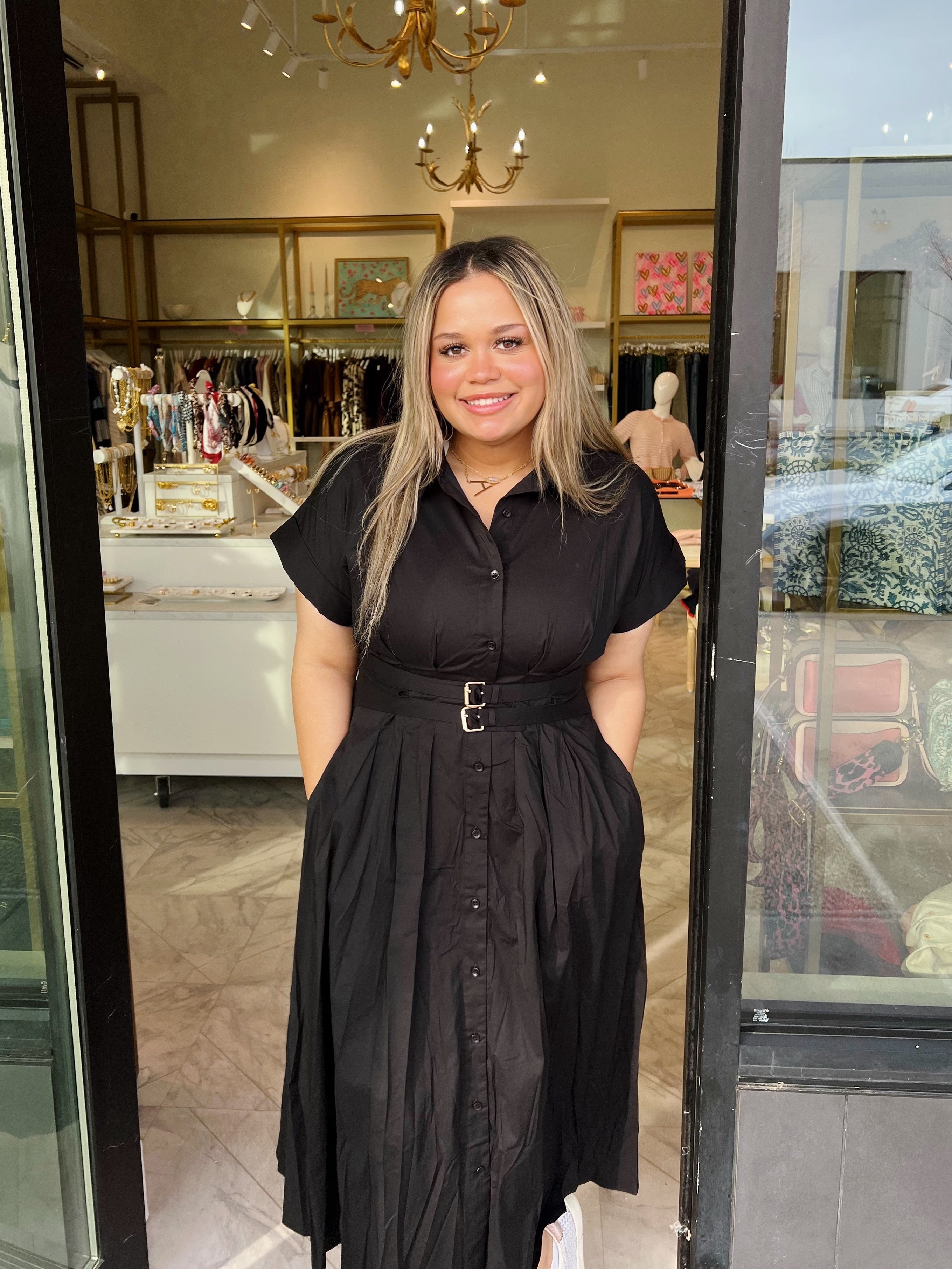 Forever Yours Midi Dress - Black