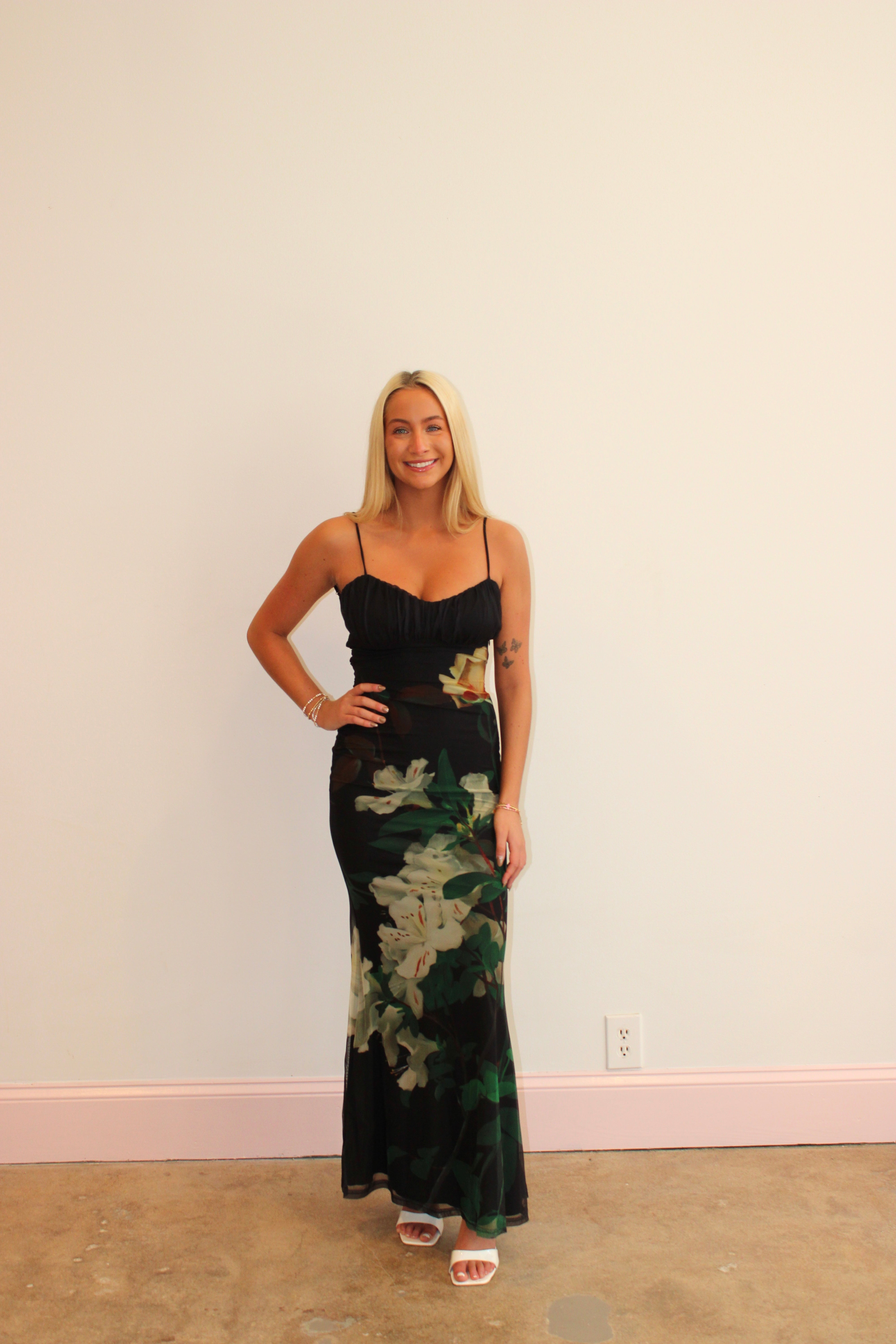 Parisian Views Midi Dress - Black