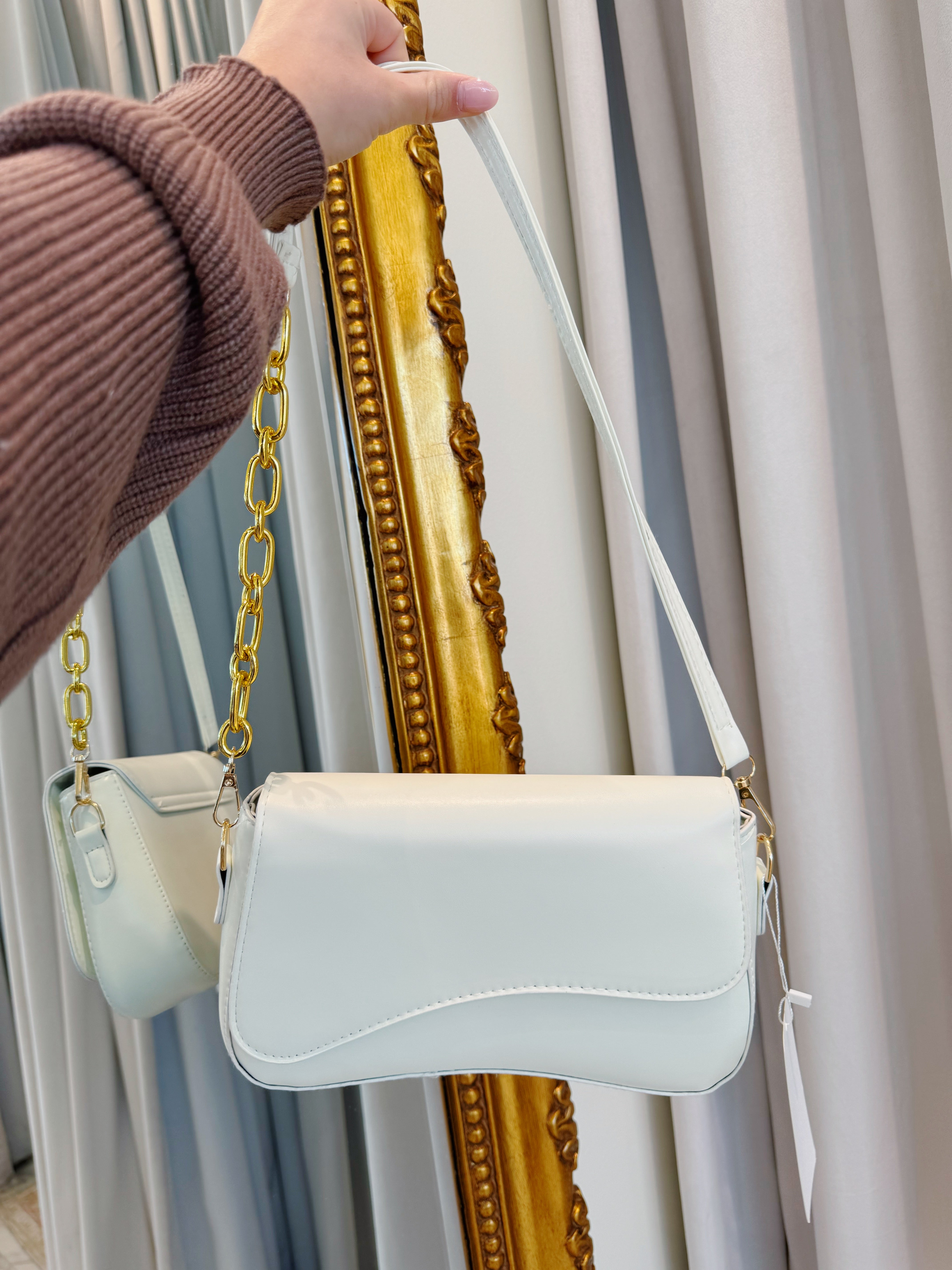 Lexi Asymmetrical Bag - Ivory