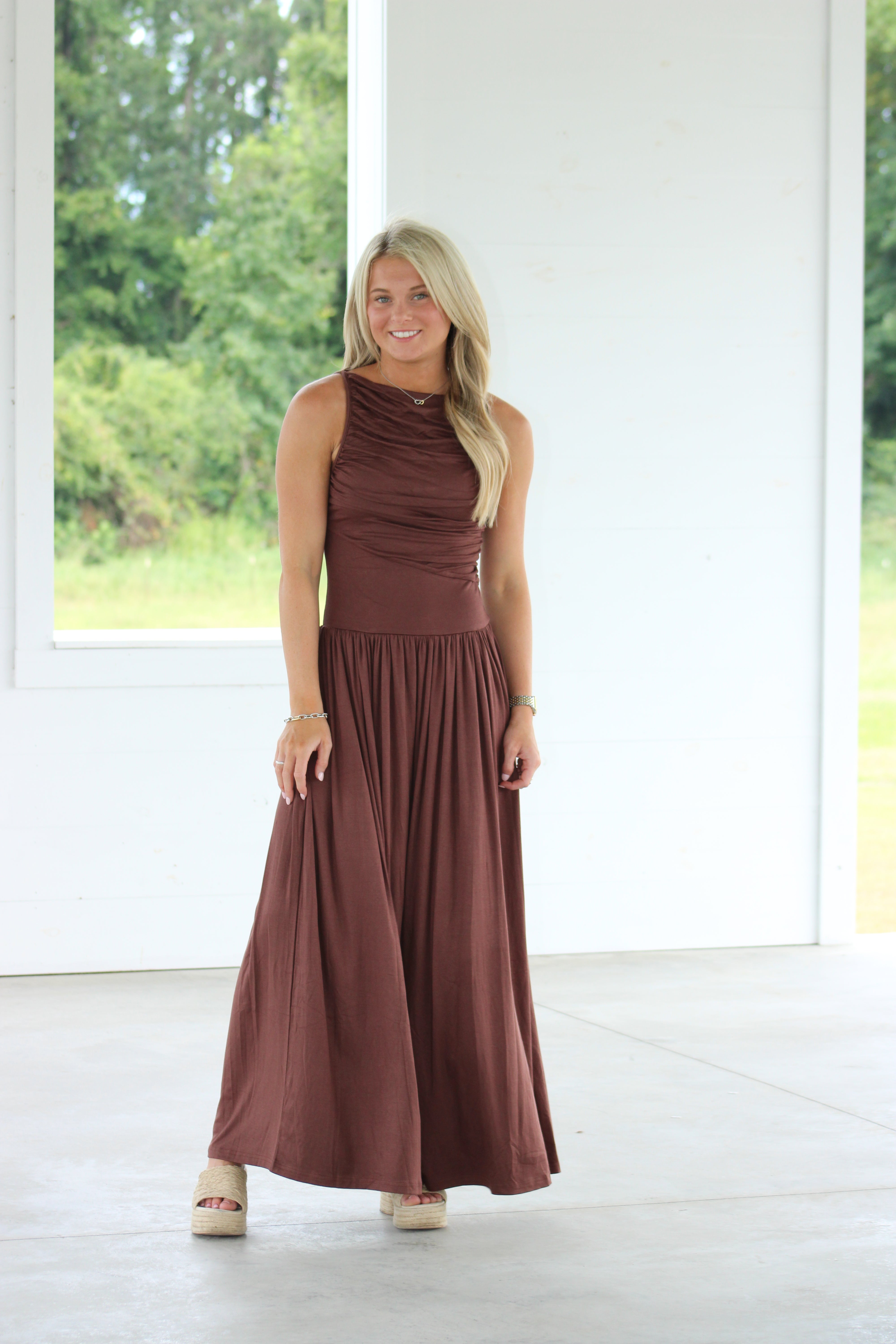 A Love Like Ours Maxi Dress - Brown