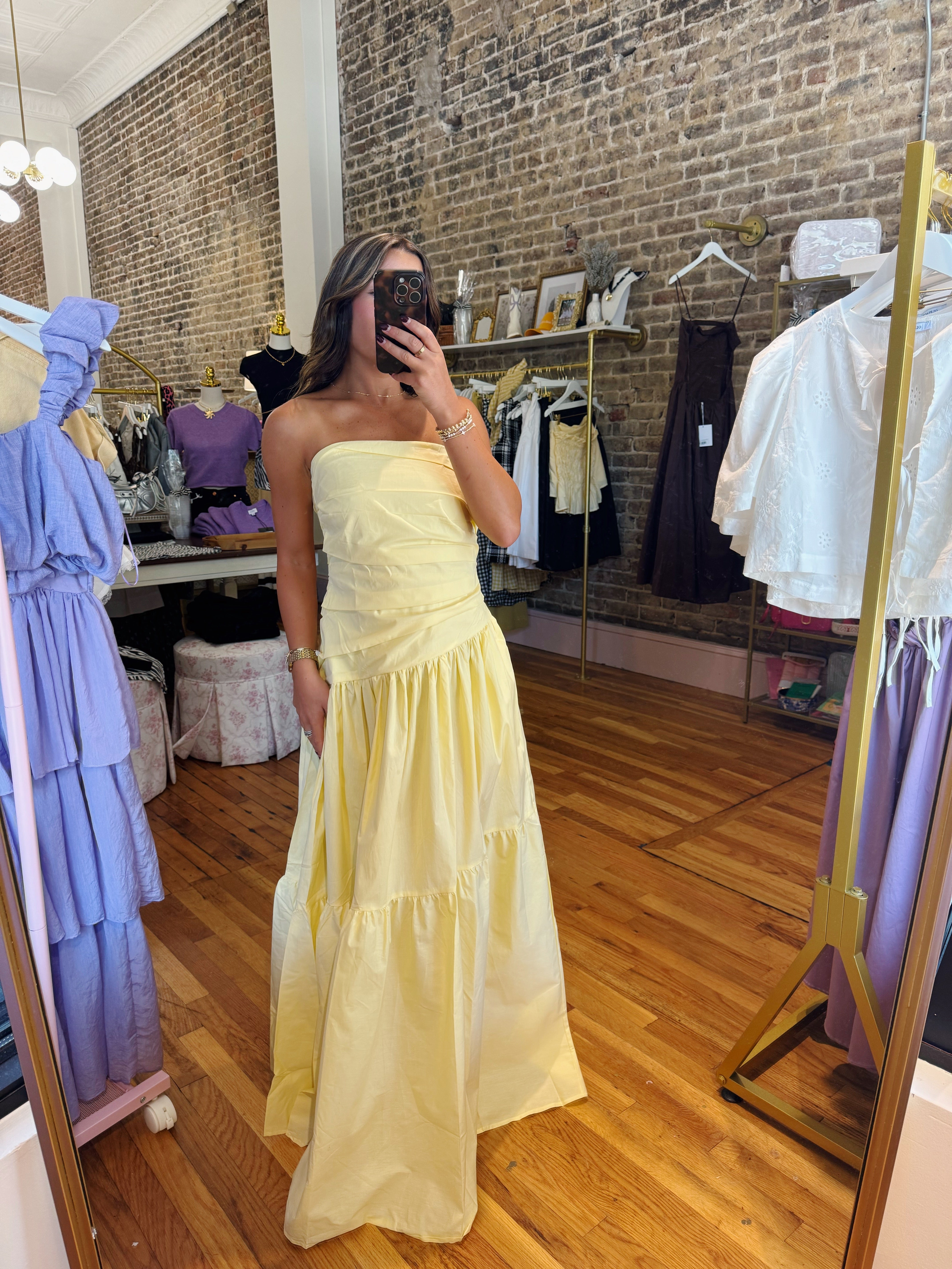 Keep It Classy Maxi Dress - Butter Yellow
