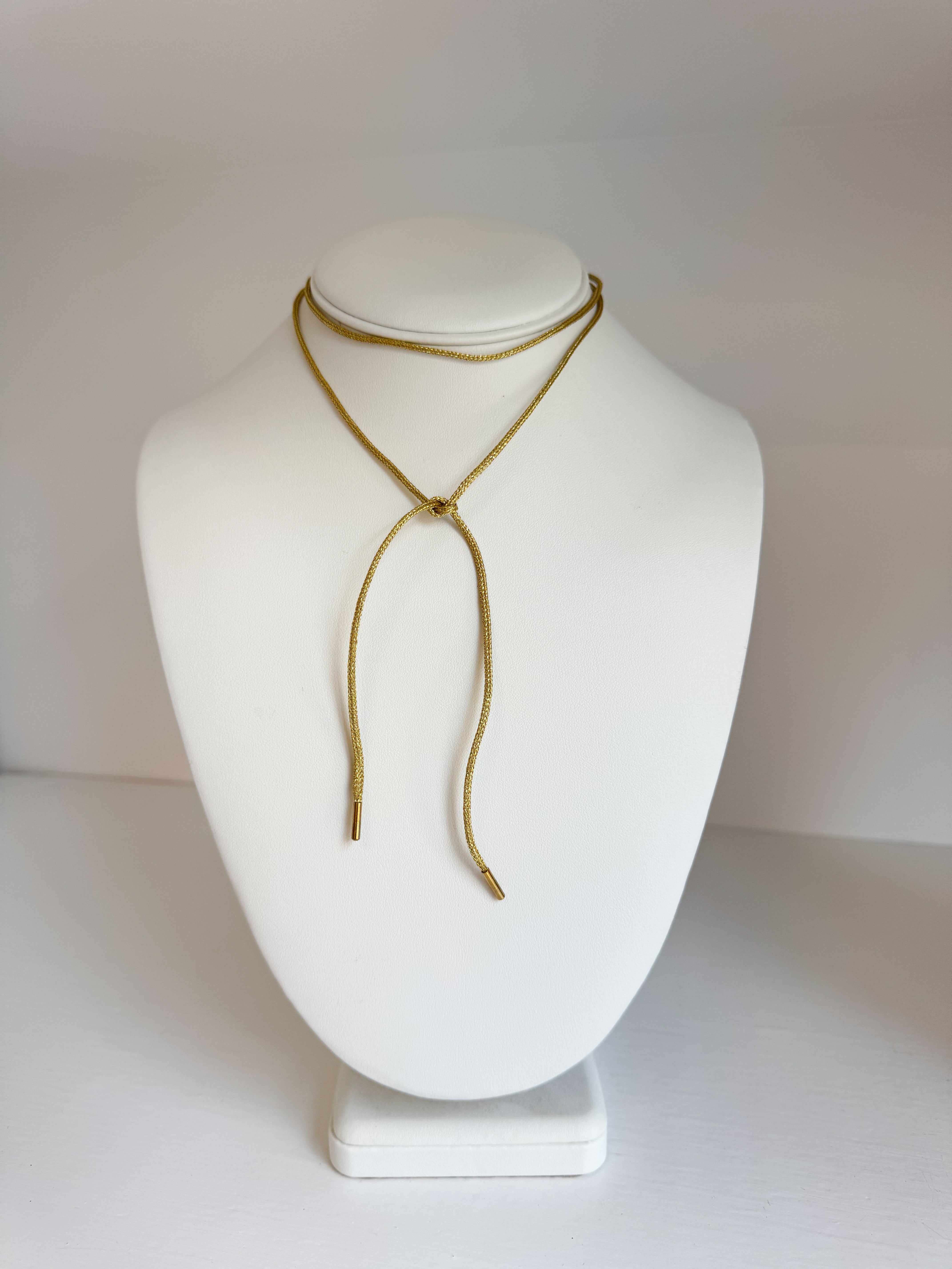 Gold Lurex Necklace Cord