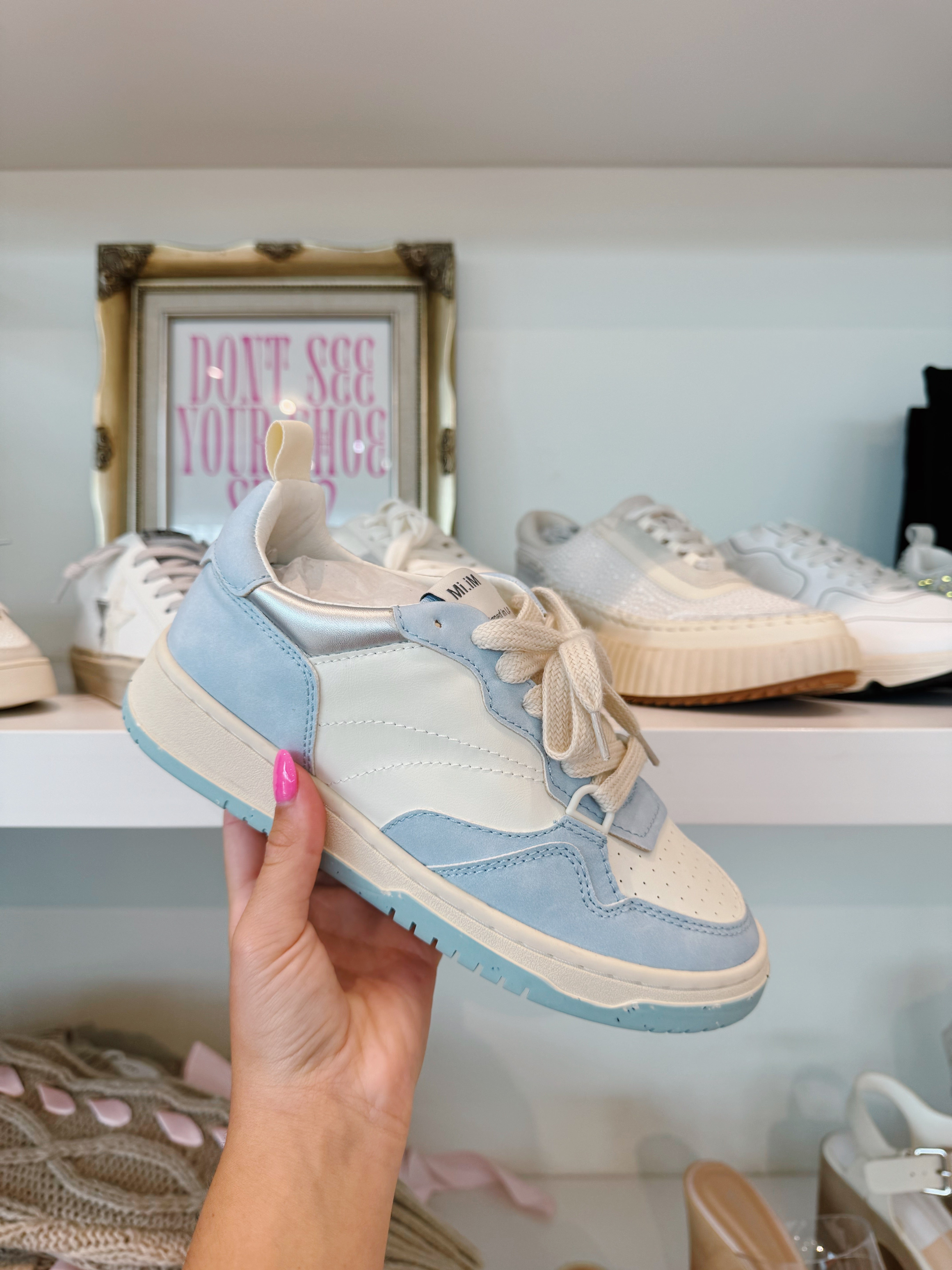 Paige Sneakers - Carolina Blue