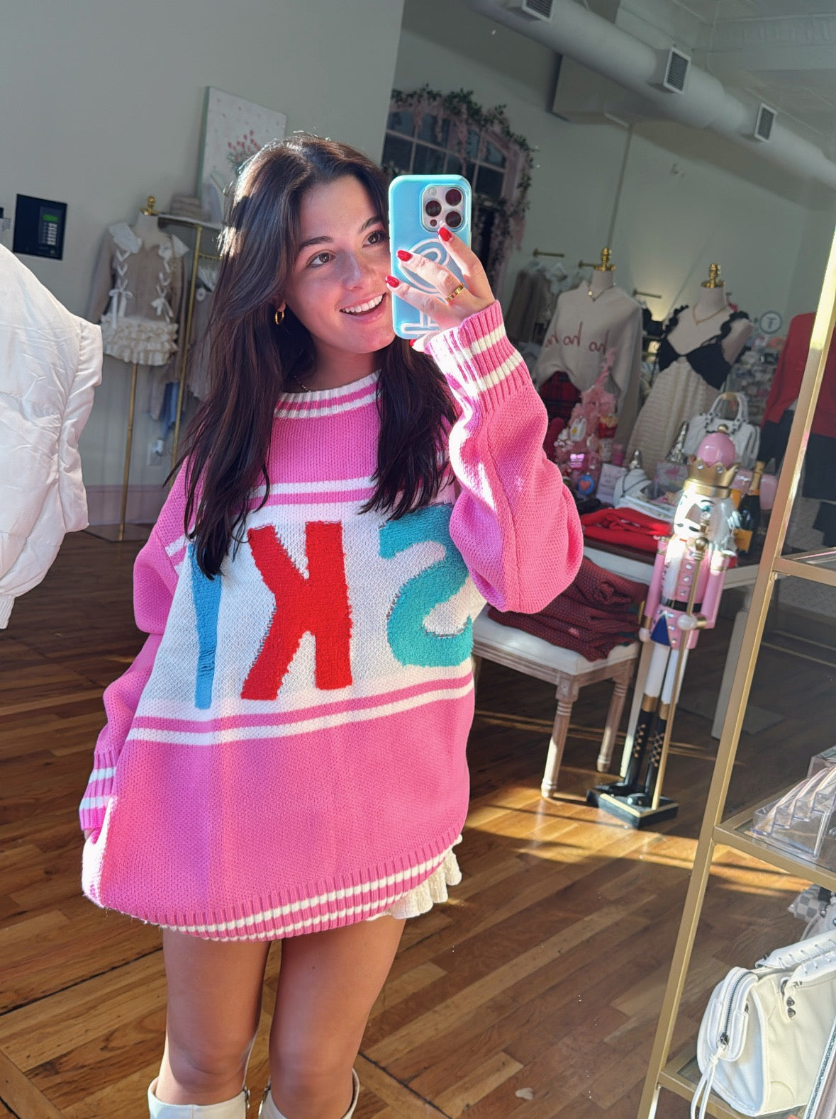 Ski Sweater - Pink