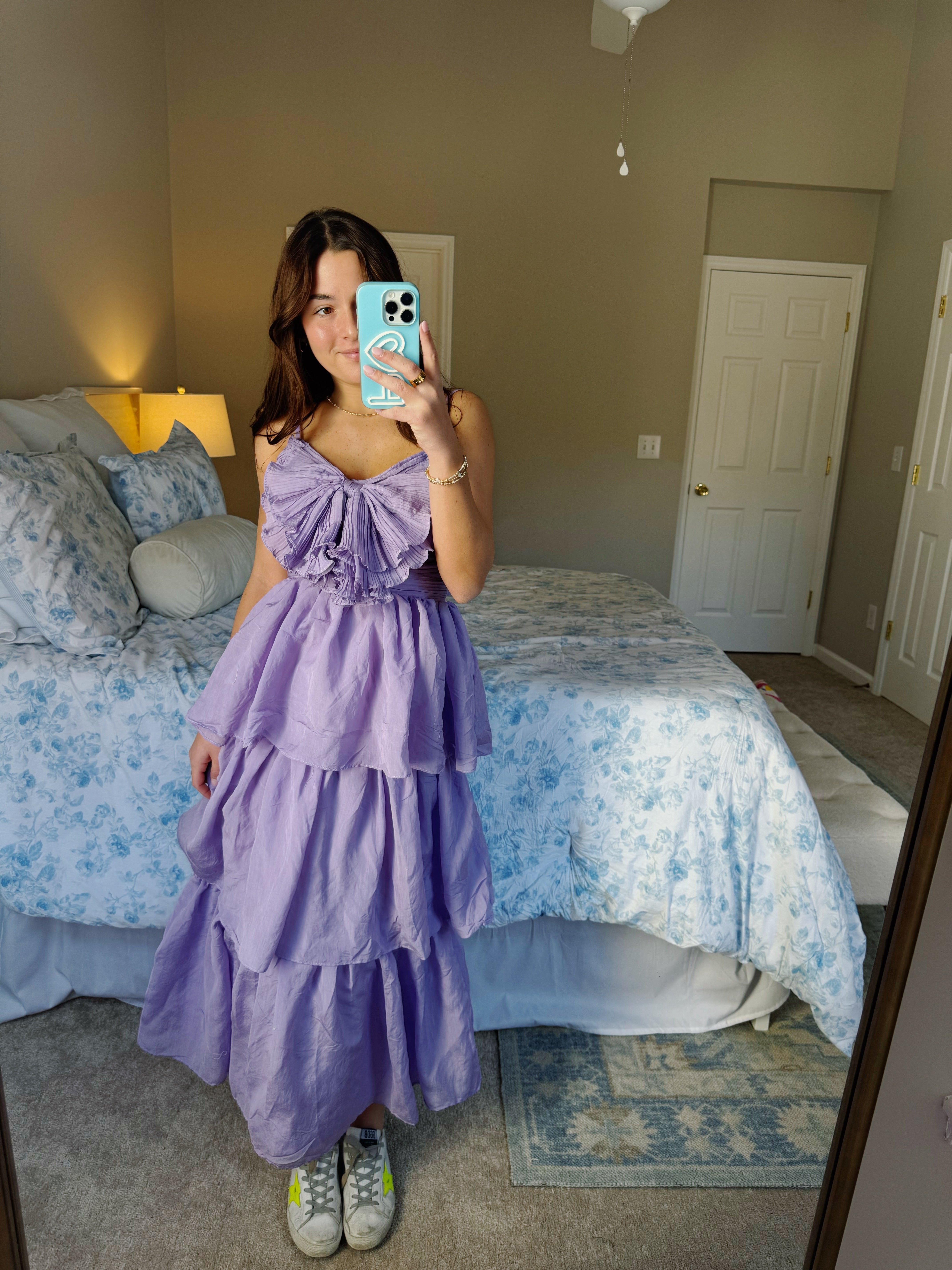 Lavender Haze Maxi Tiered Dress - Lilac