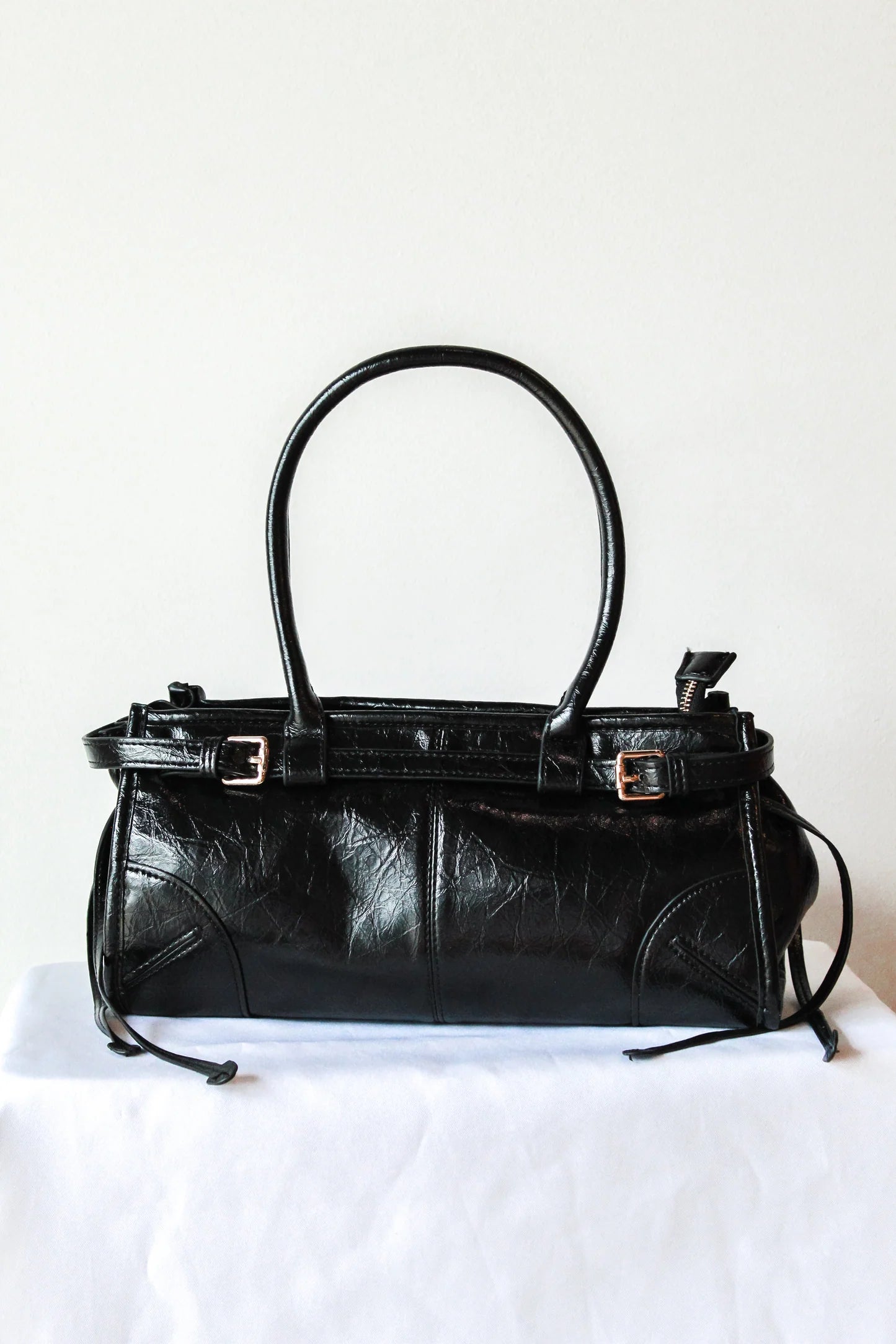 Kendra Leather Purse - Black
