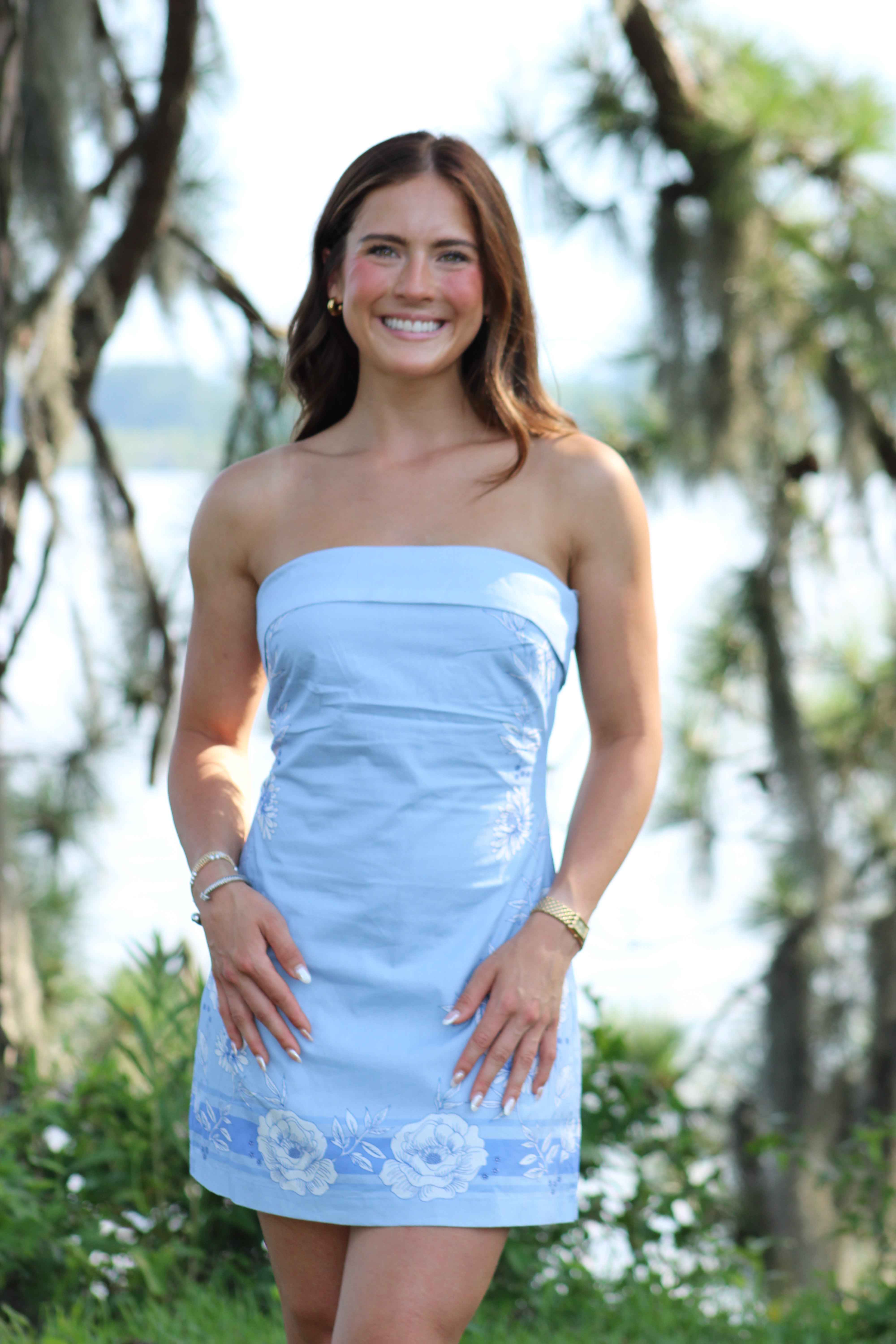 Long Lake Mini Dress - Blue