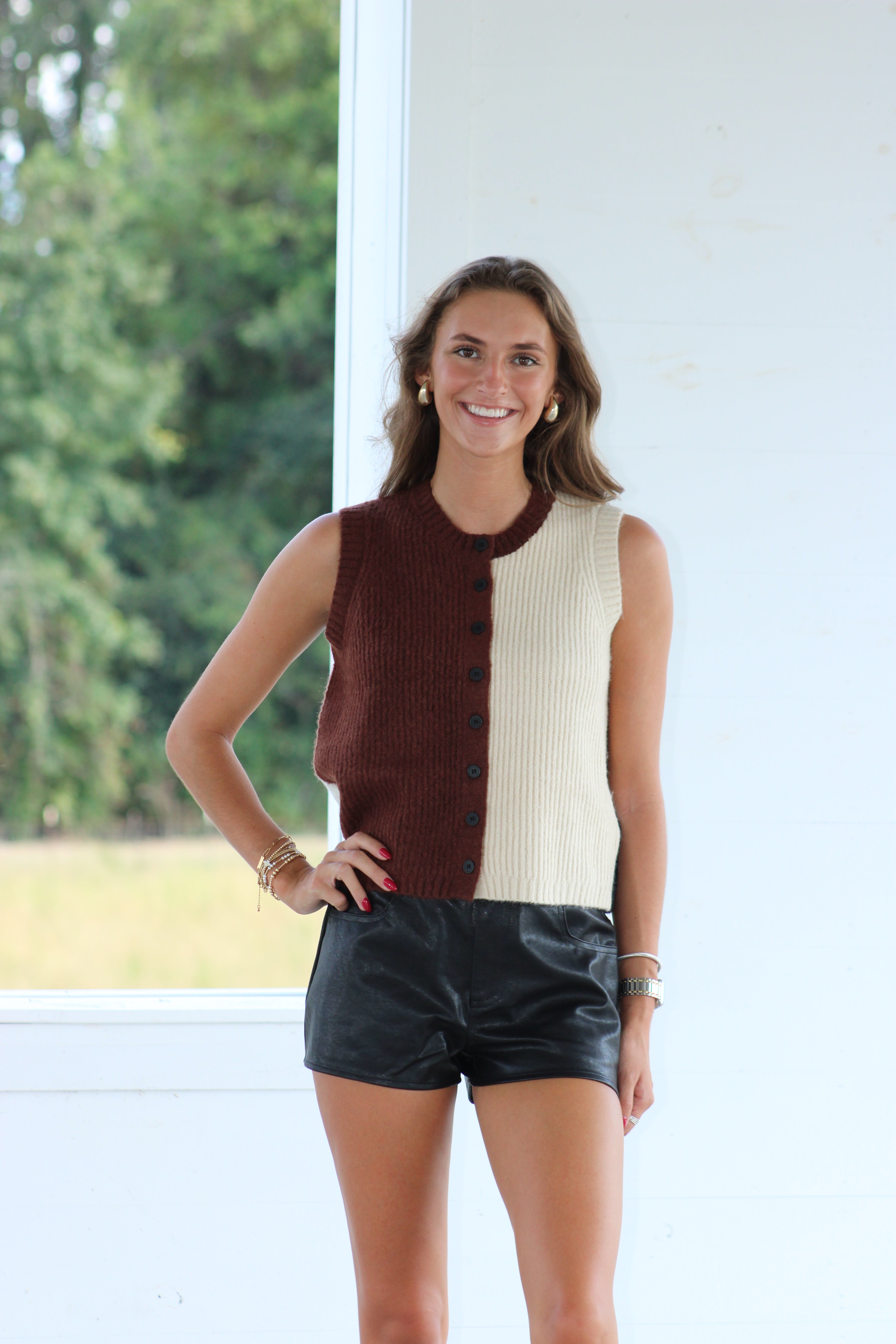 Let's Grab A Coffee Sweater - Brown