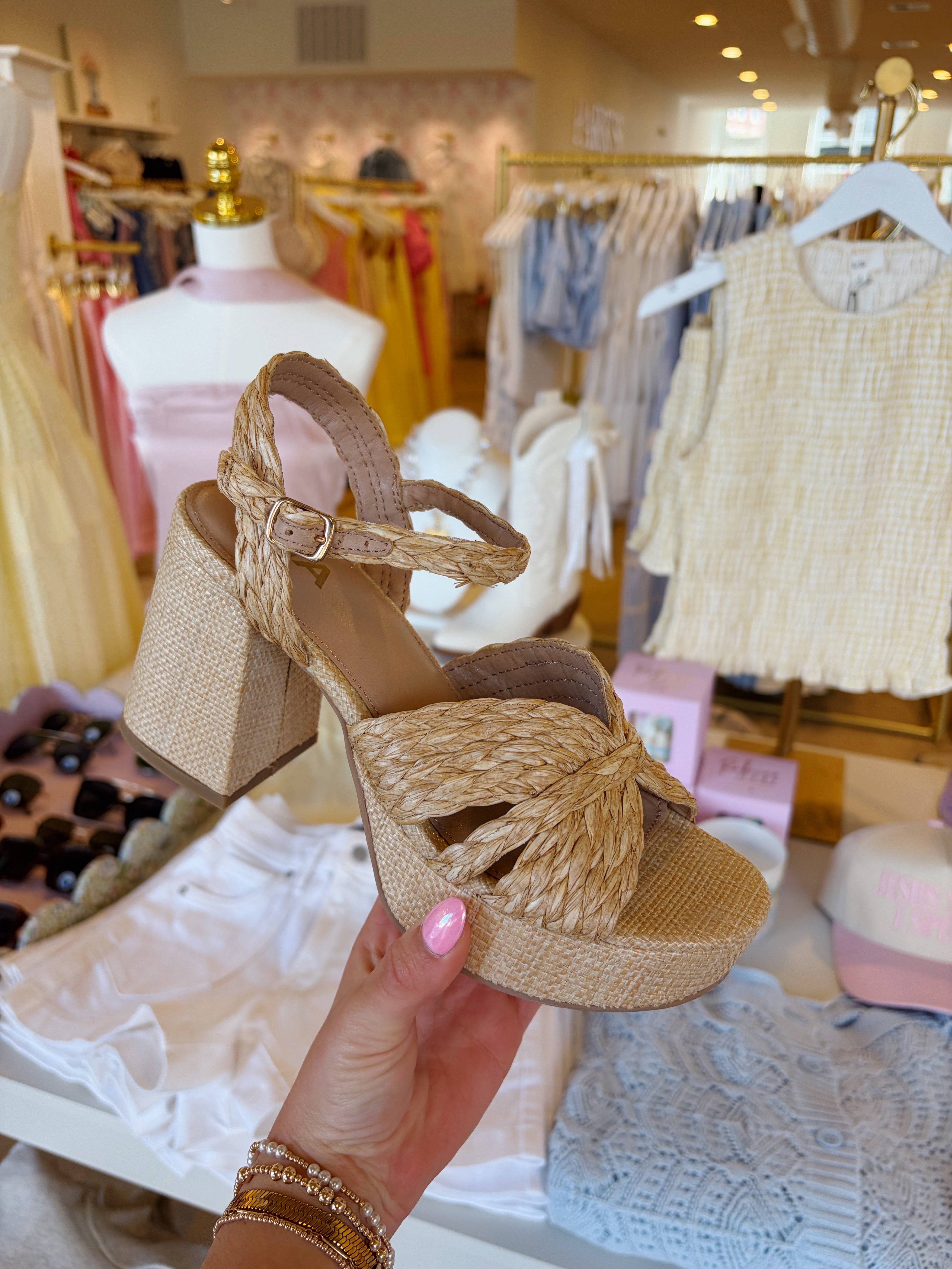 Romani Woven Heels - Natural