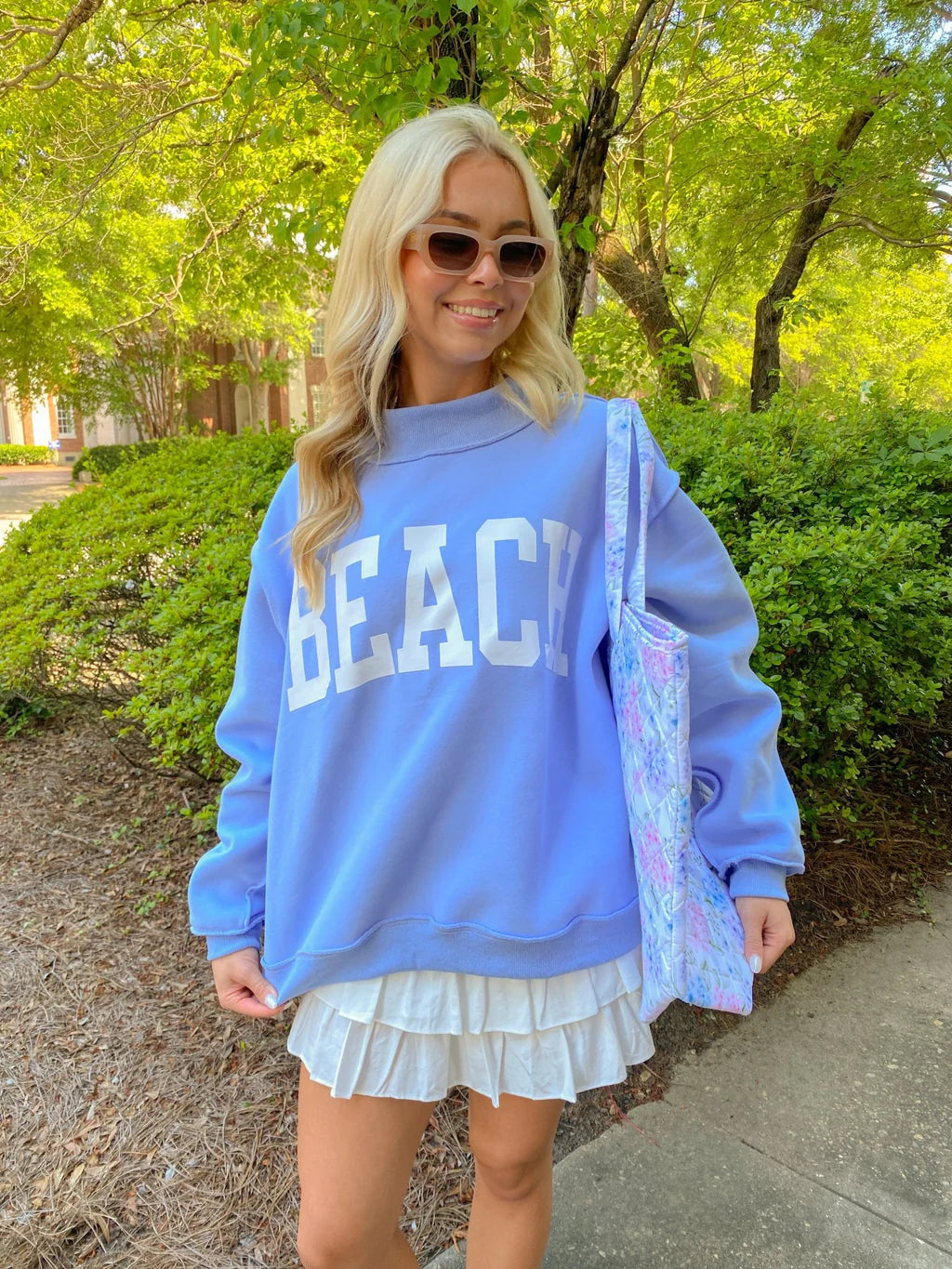BEACH Mockneck - Blue