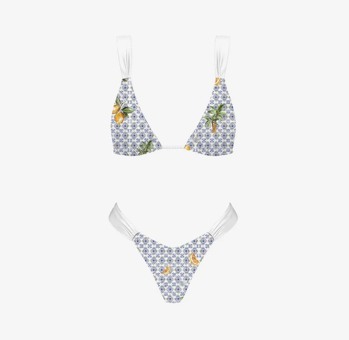 Summer Romance Bikini Set - Blue Lemon - RESTOCK