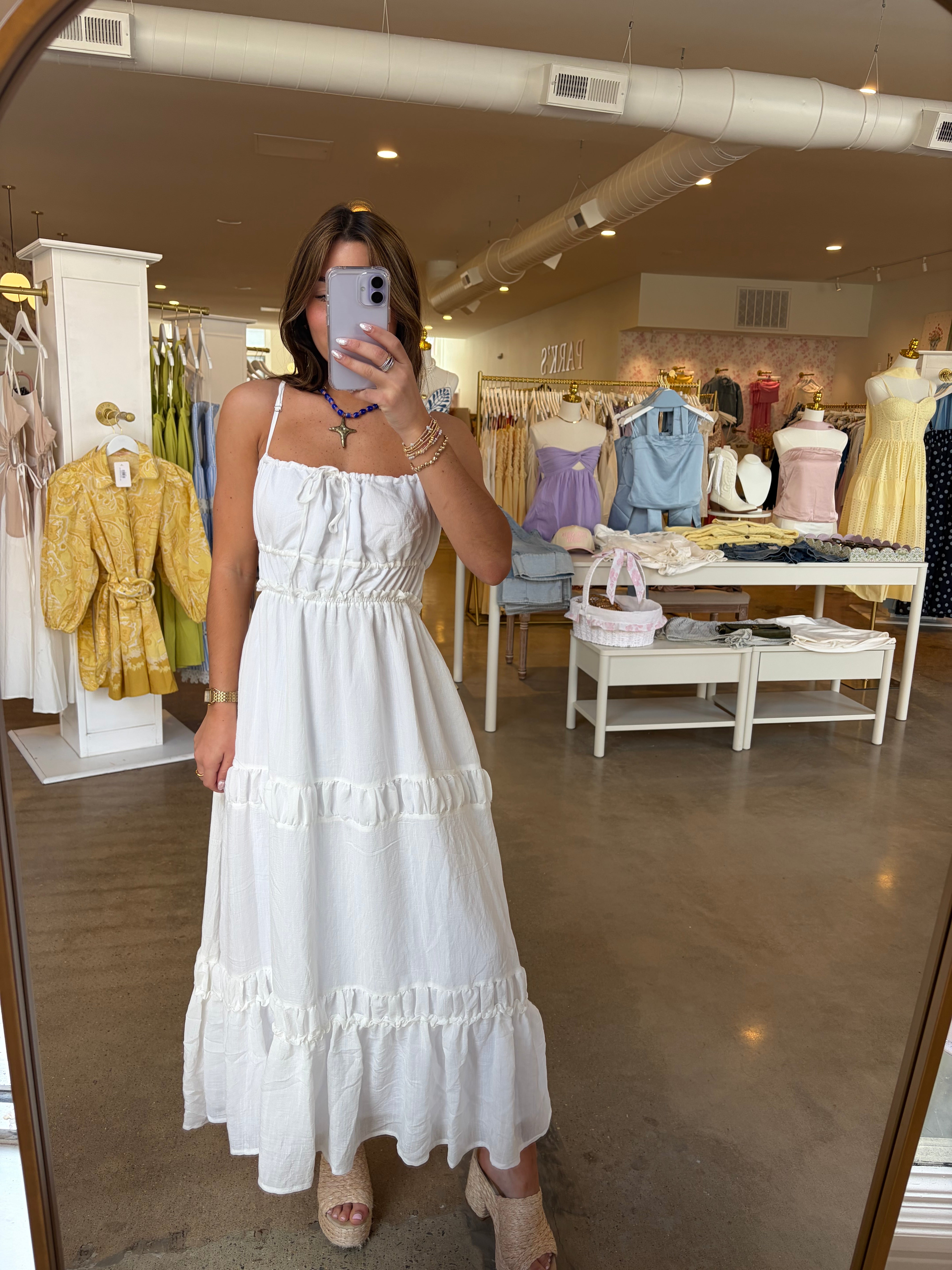 Caty Maxi Dress - White