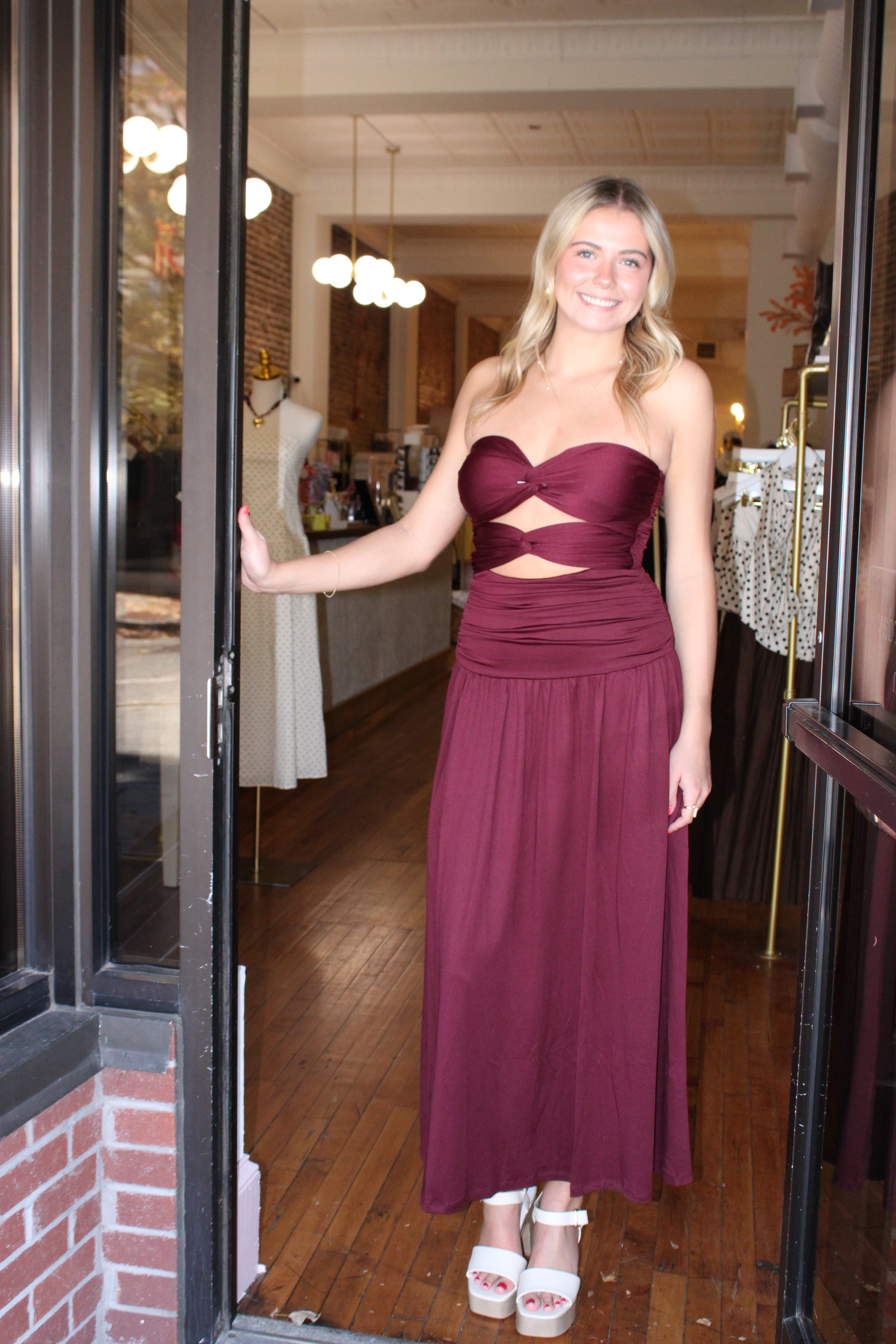 Wilshire Maxi Dress - Wine
