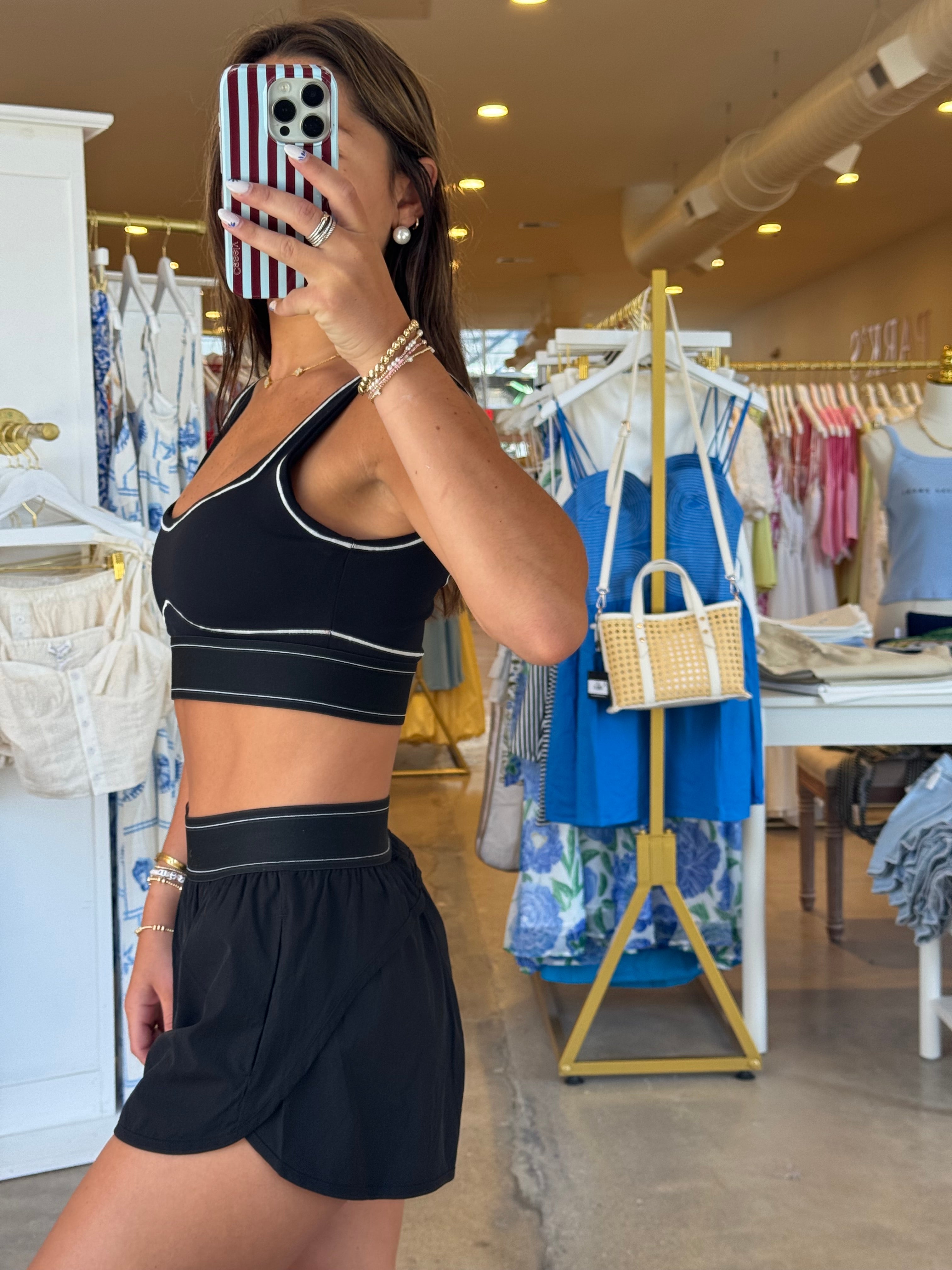 Run Along Active Skort - Black