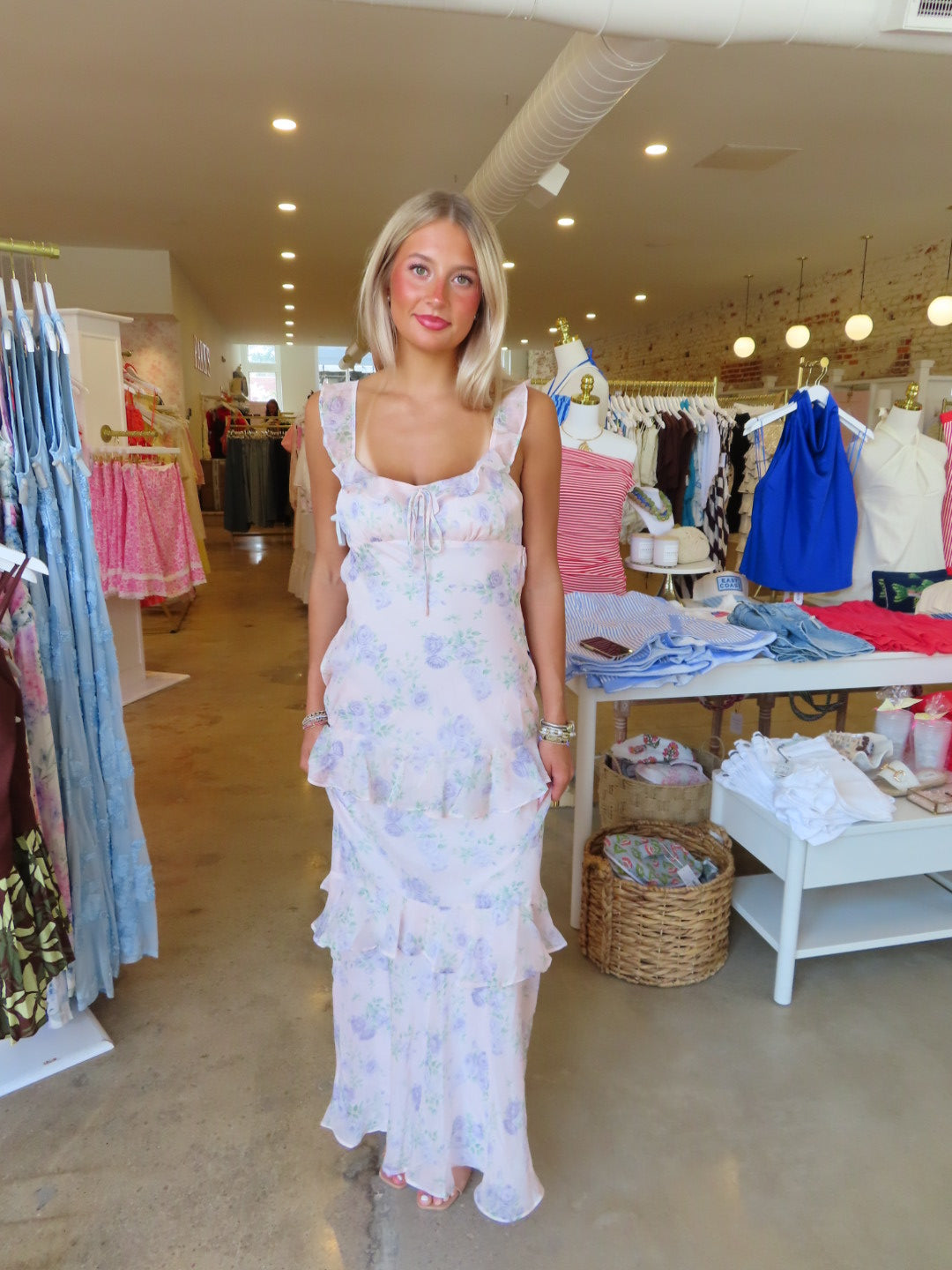 Fancy You Ruffle Maxi - Pink Lilac