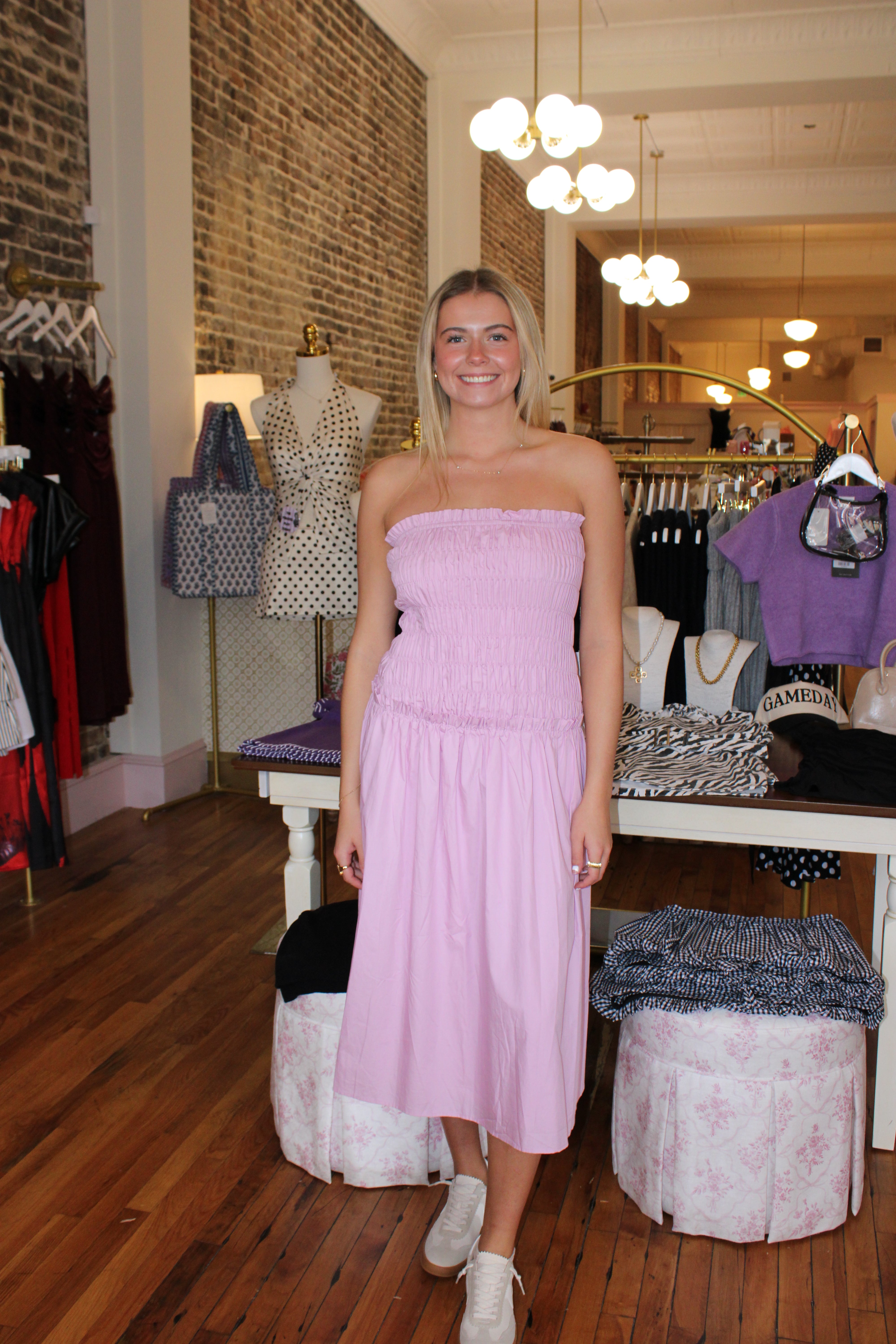 Lennox Midi Dress - Lilac