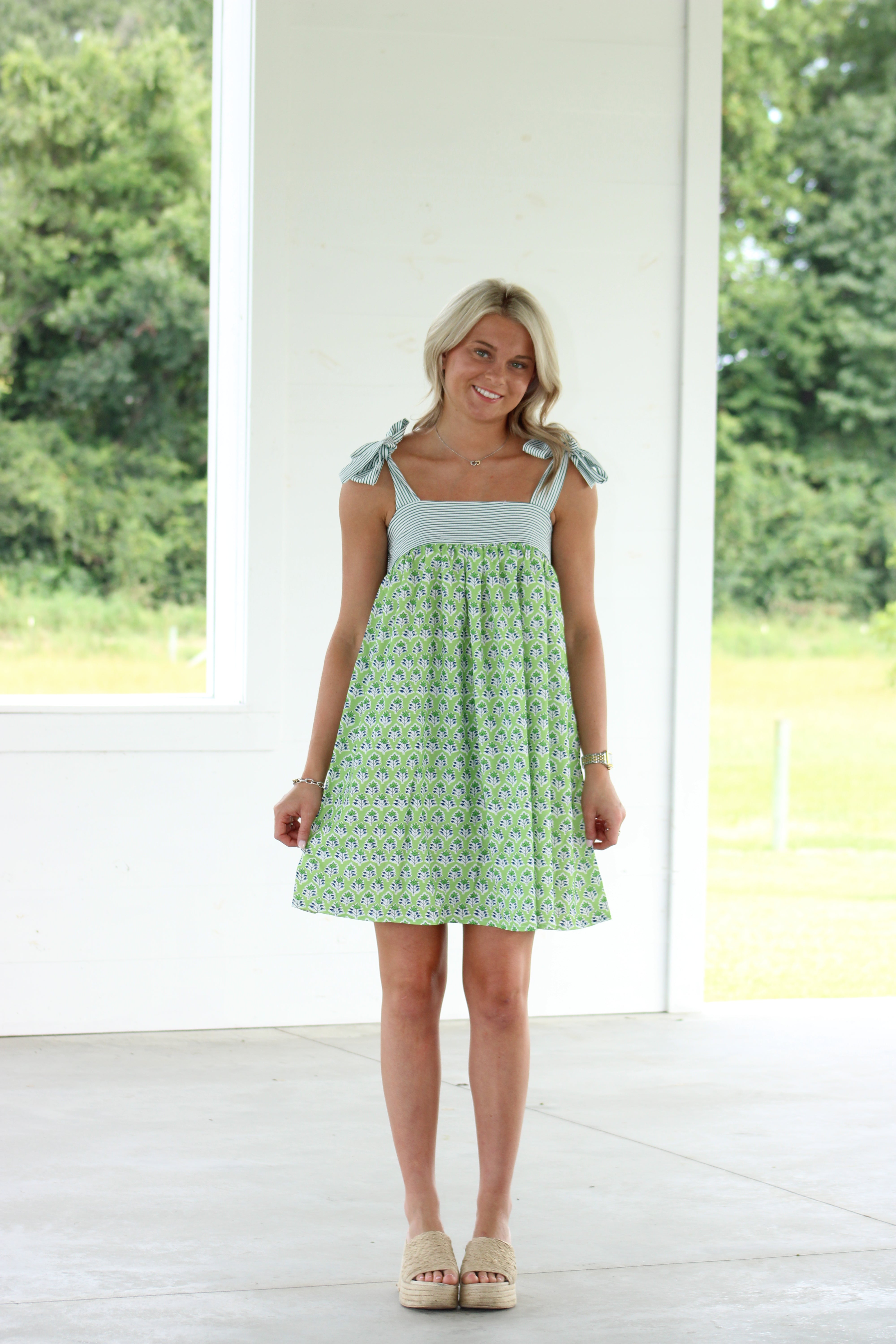 Mary Mini Dress - Green