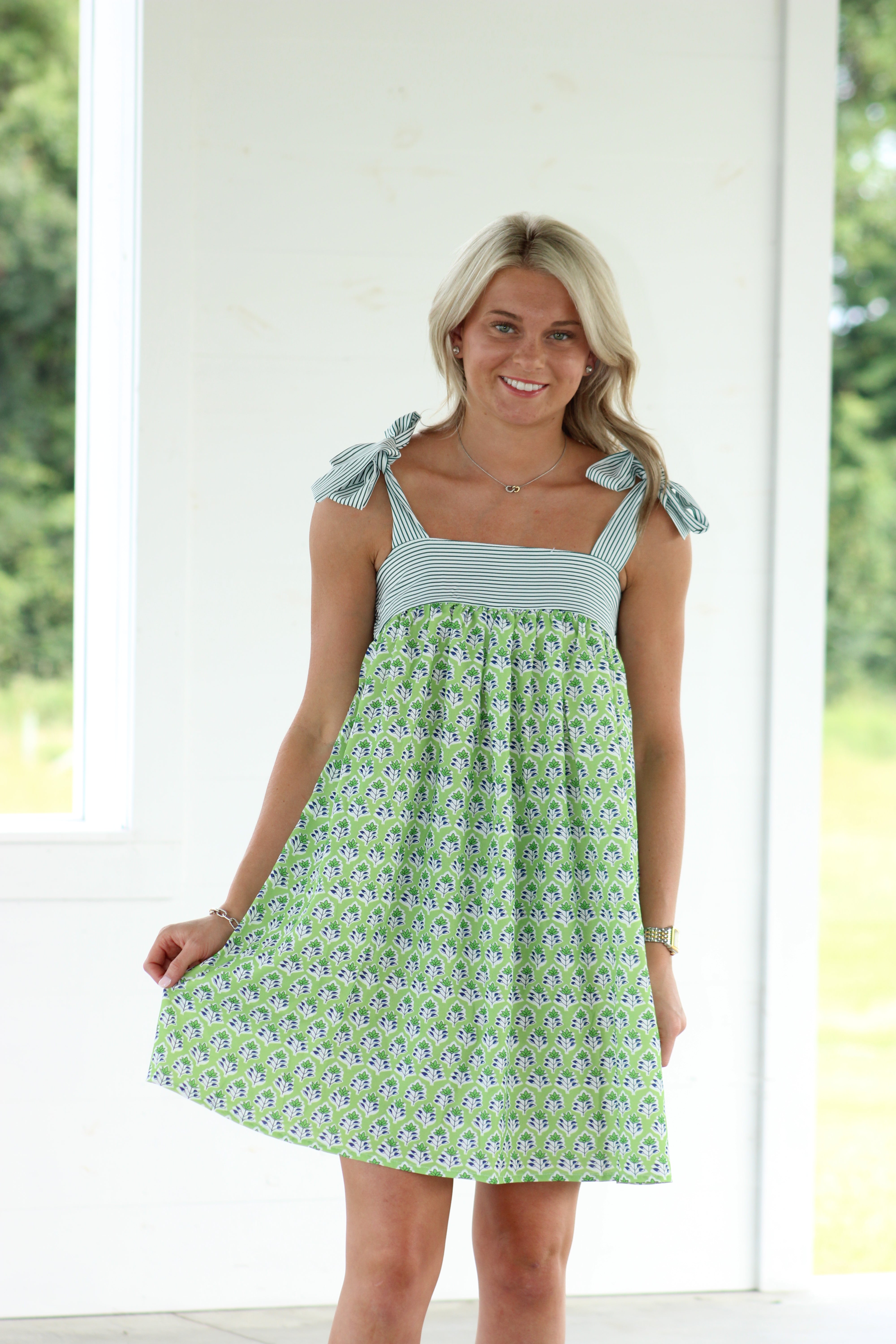 Mary Mini Dress - Green