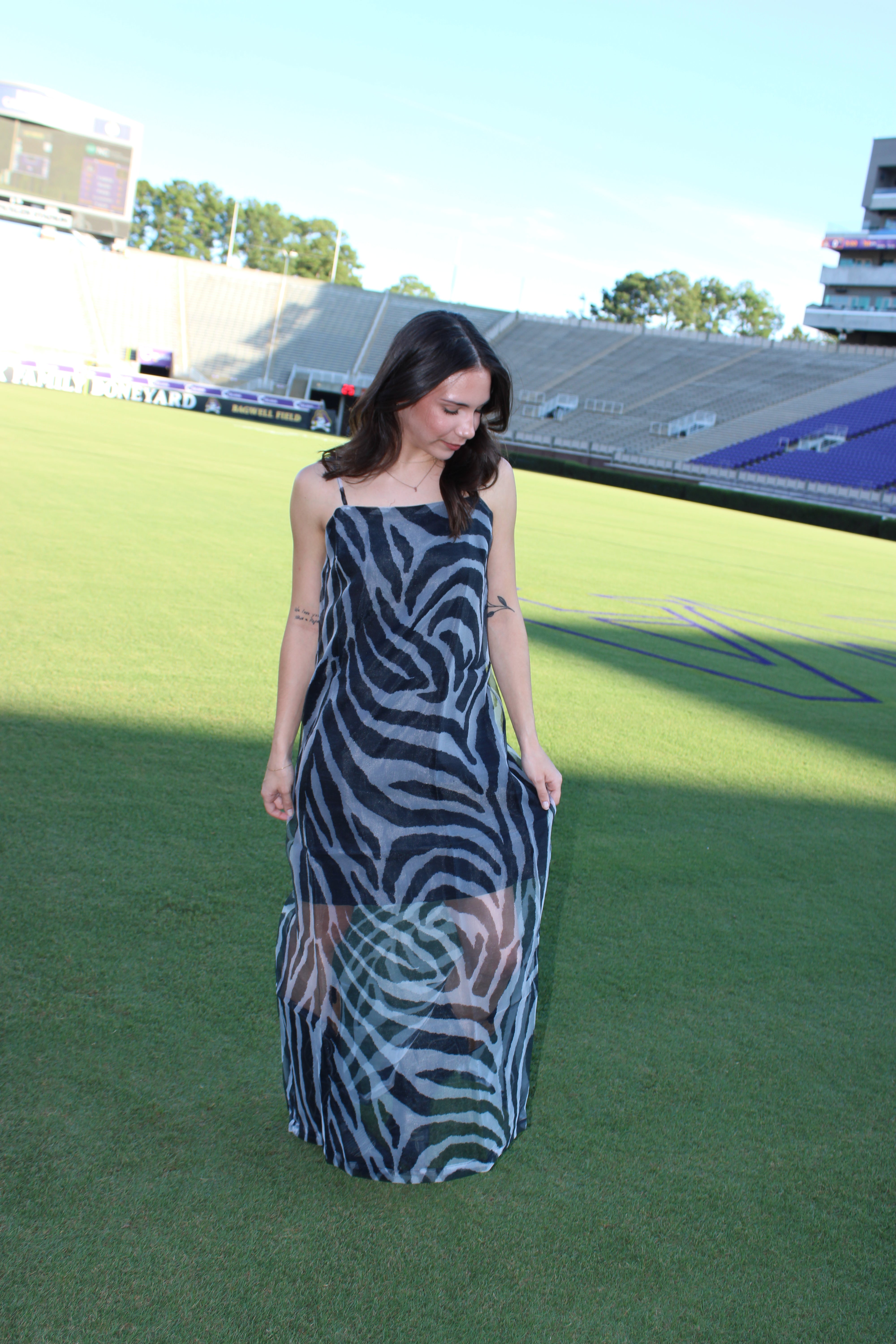 Renee Maxi Dress - Zebra Print