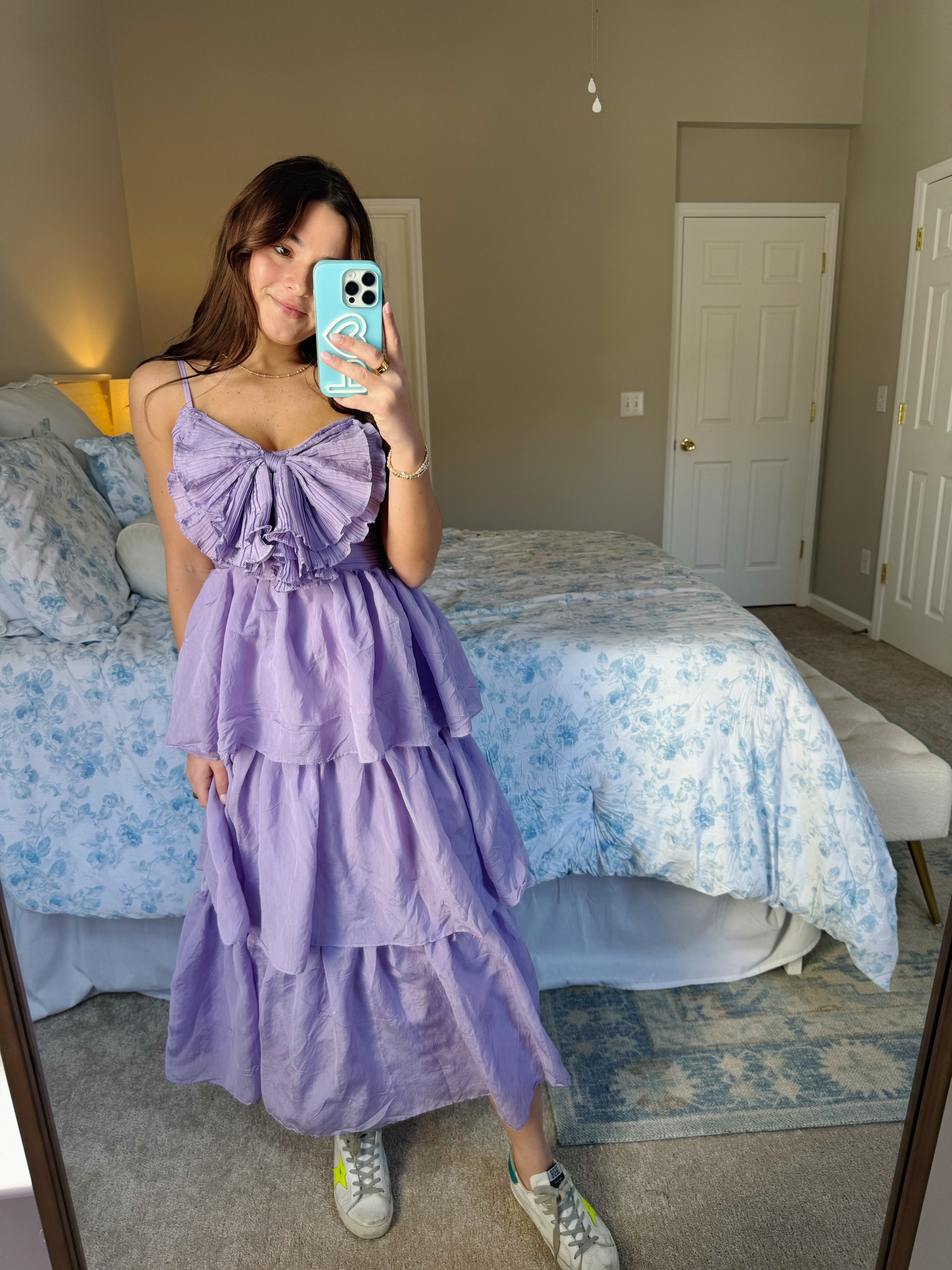 Lavender Haze Maxi Tiered Dress - Lilac