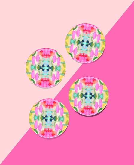 Pink Paradise Coasters | Laura Park (Set Of 2)