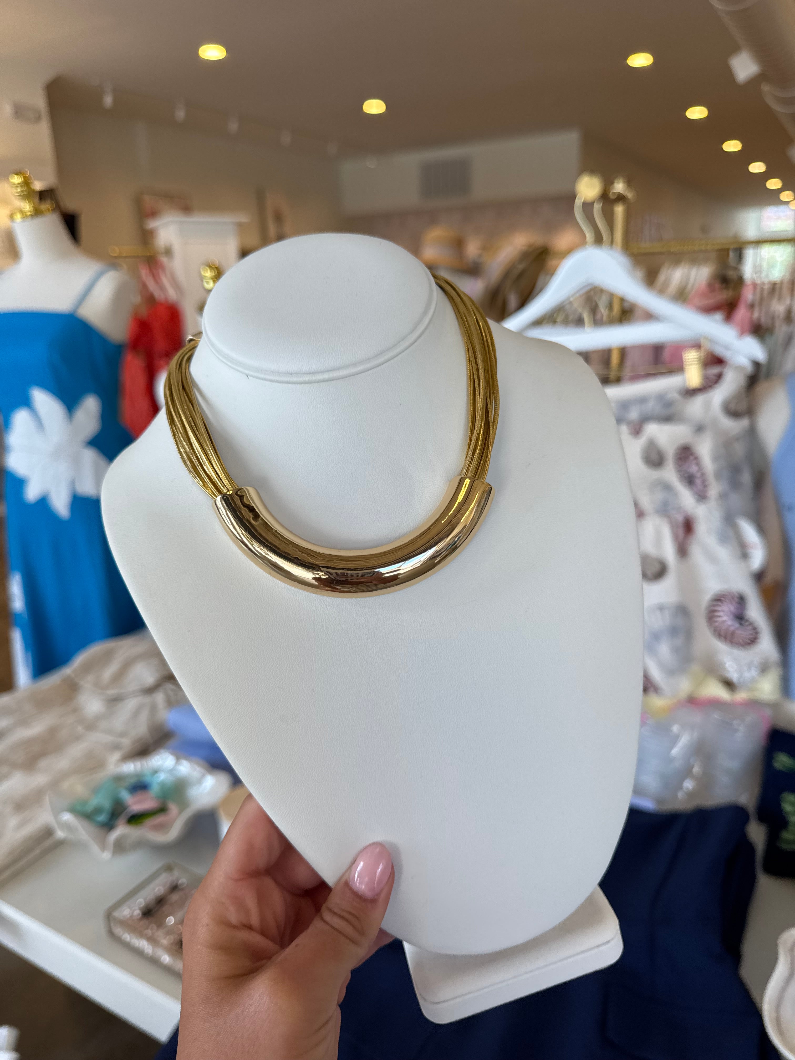 Alexandra Layered Tube Necklace
