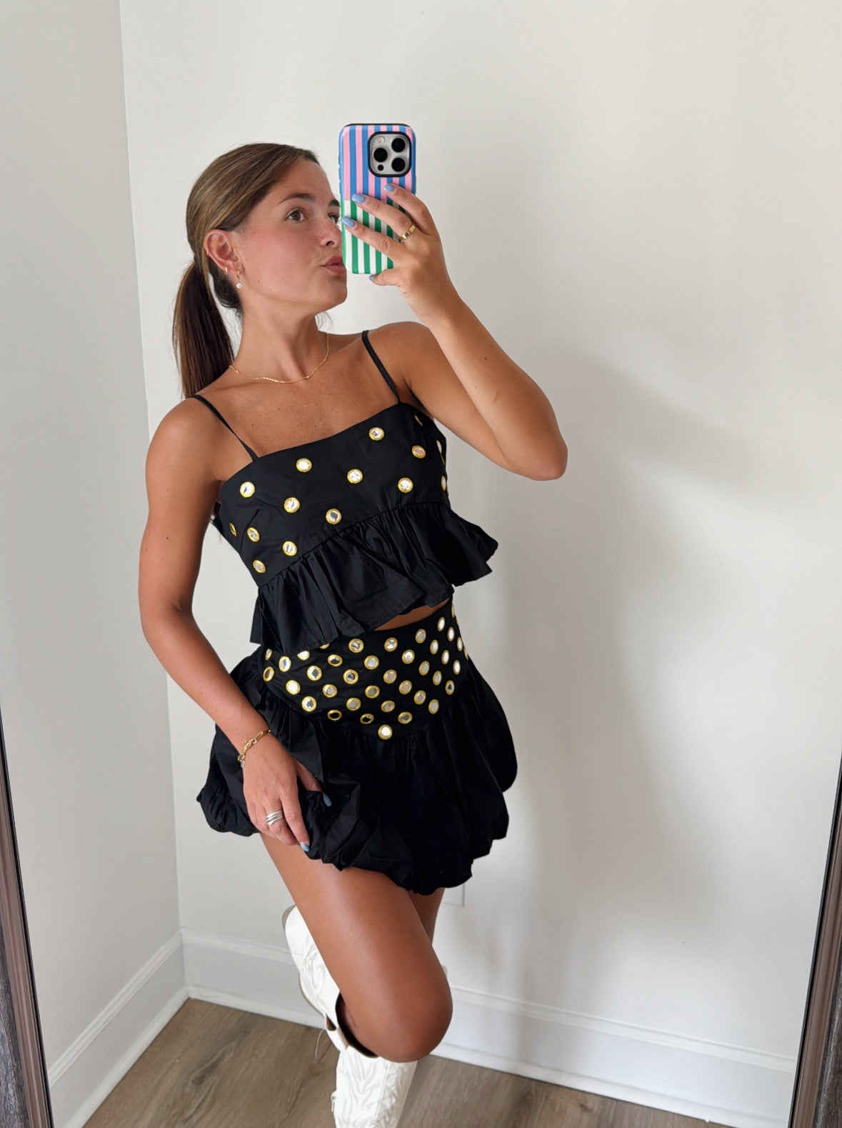 Girls On Gameday Set - Black - Restock