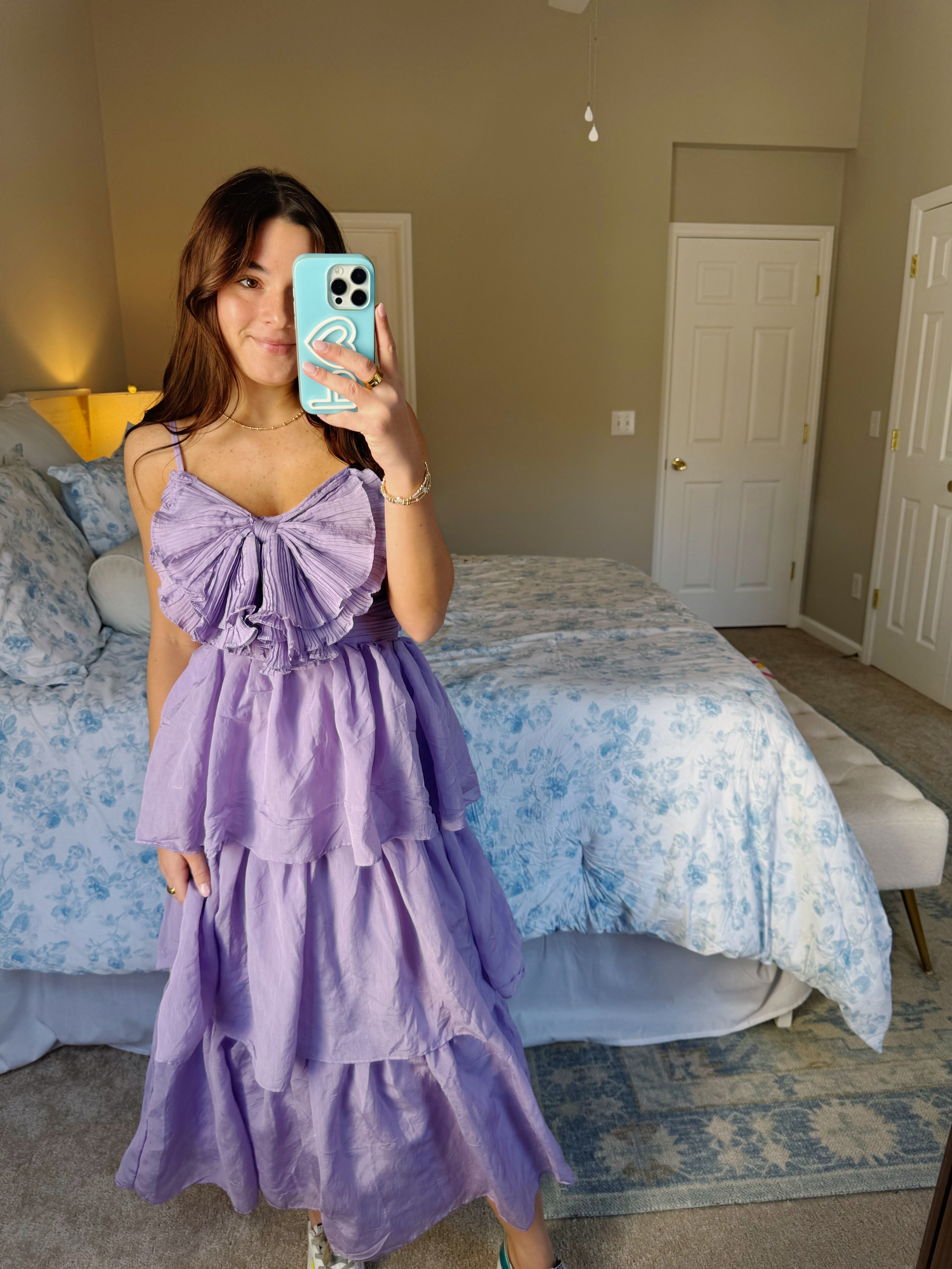 Lavender Haze Maxi Tiered Dress - Lilac