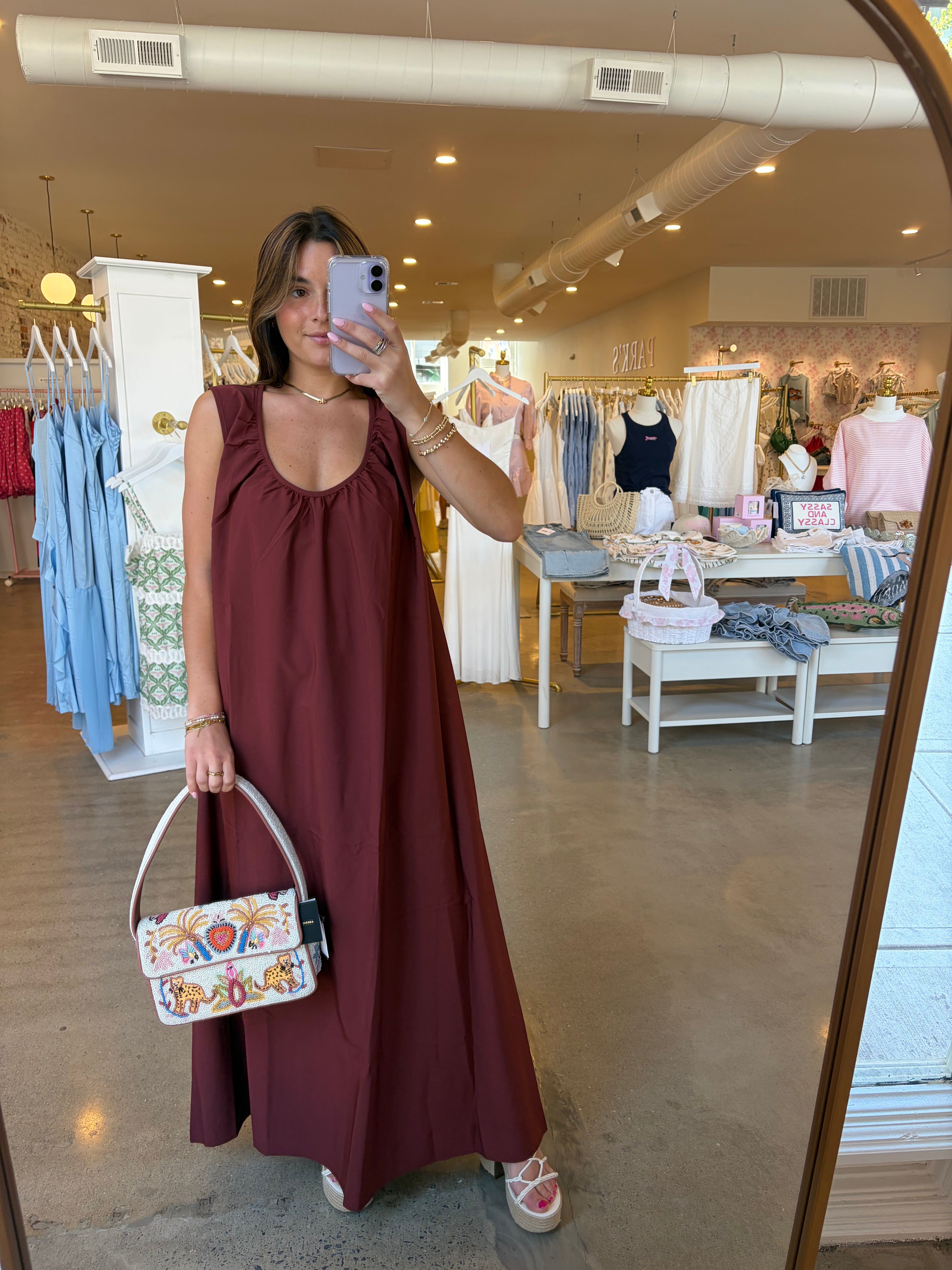 Urban Oak Maxi Dress - Brown