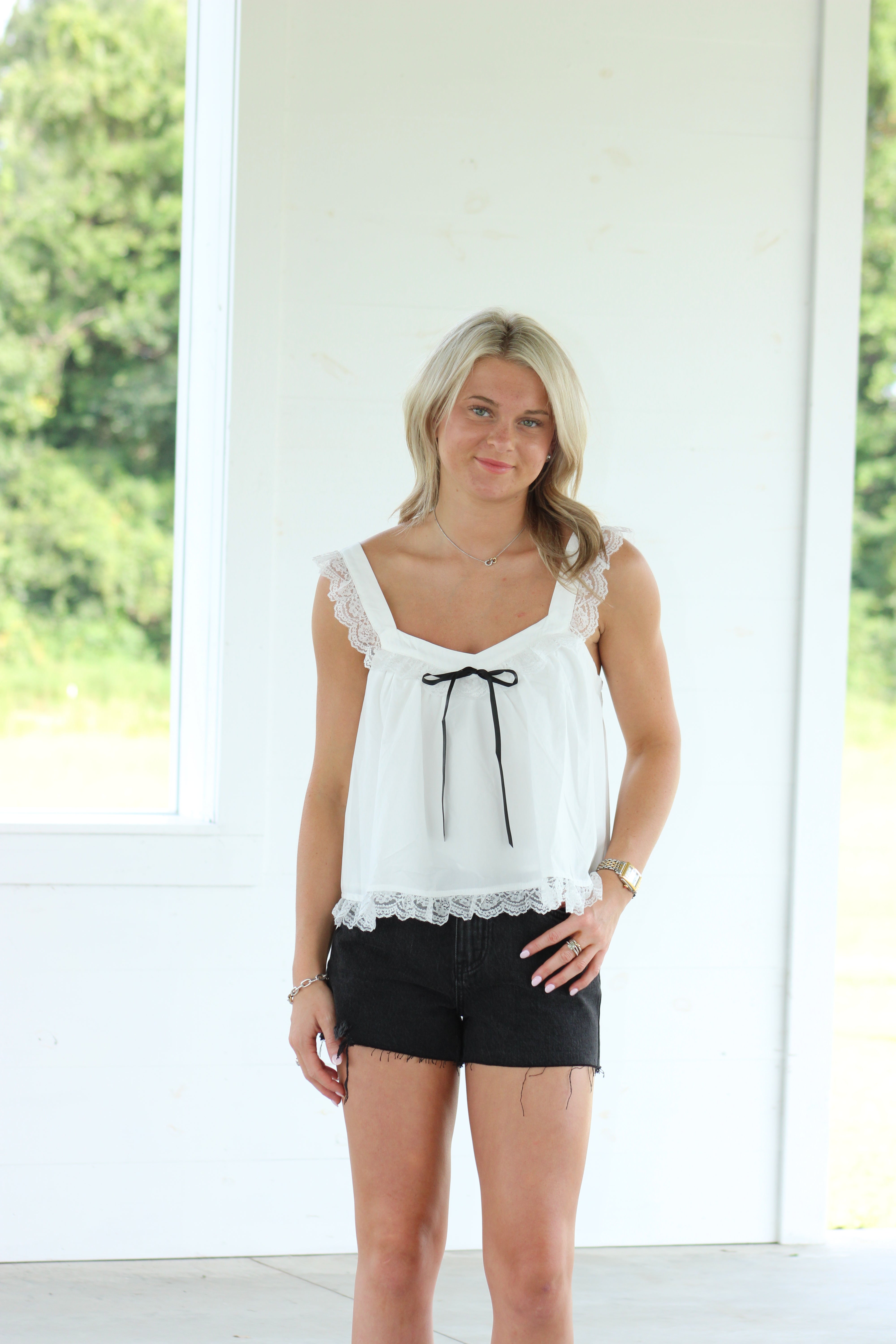Cup Of Tea Top - White
