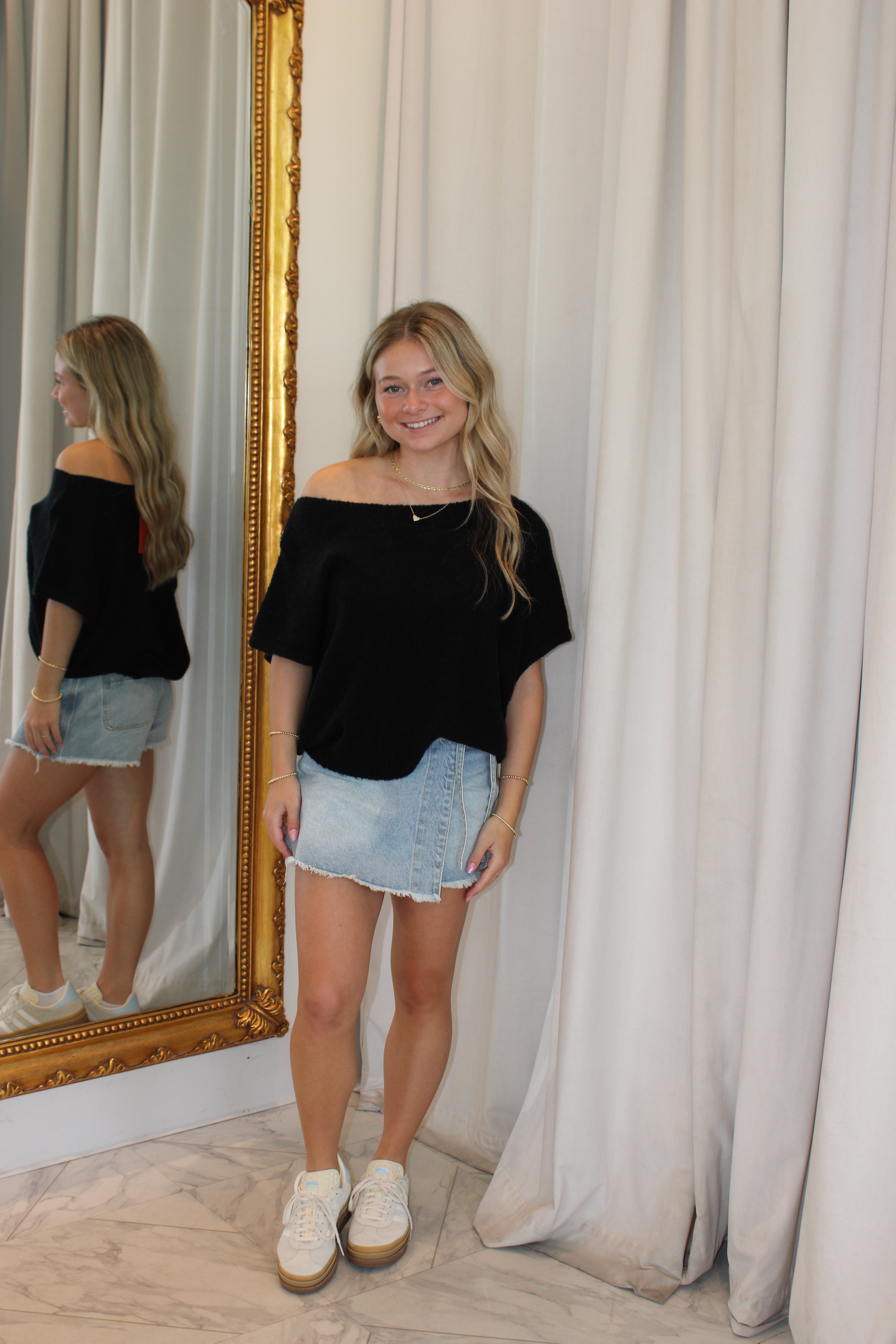 Sammie Knit Top - Black