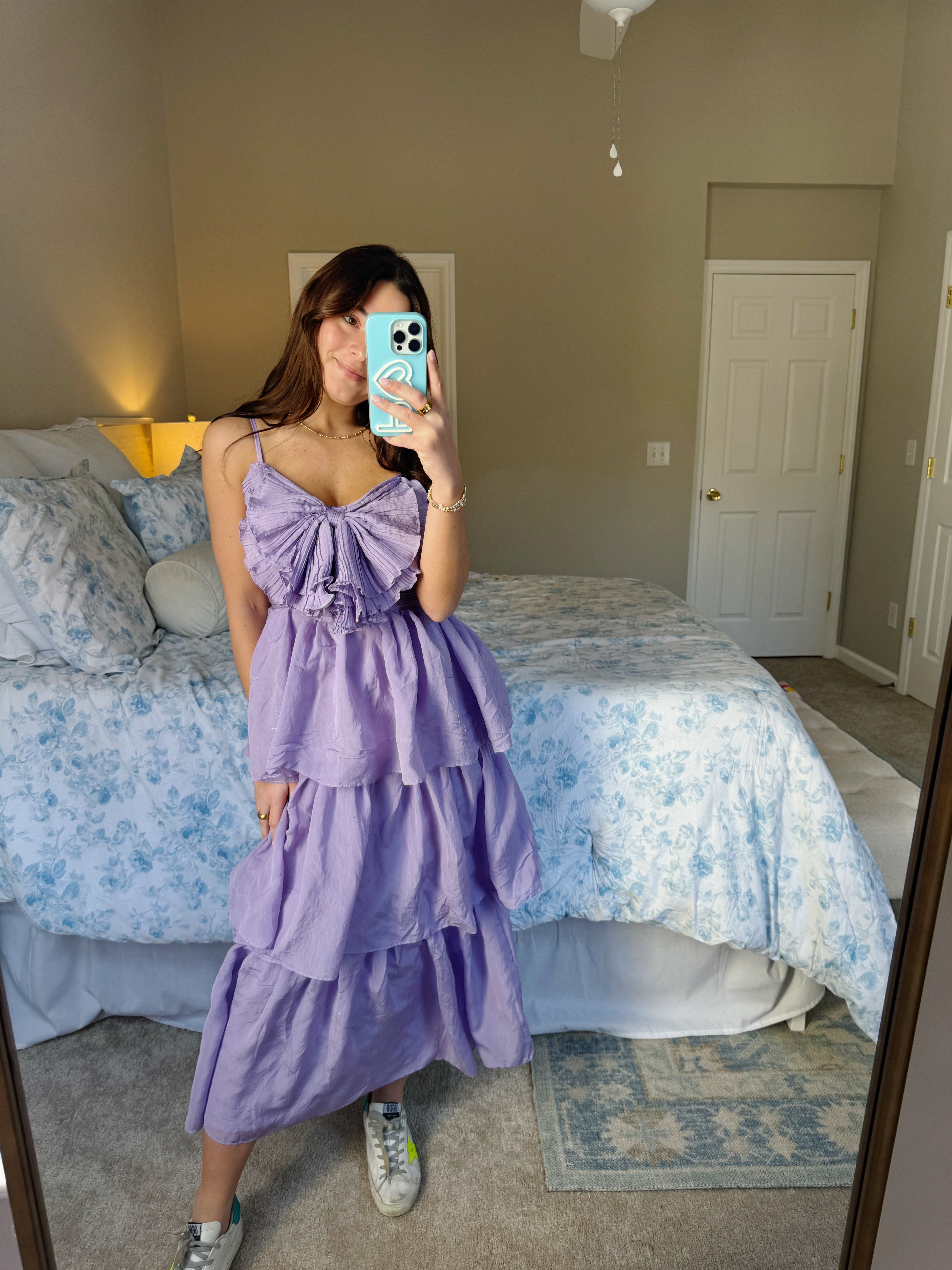 Lavender Haze Maxi Tiered Dress - Lilac