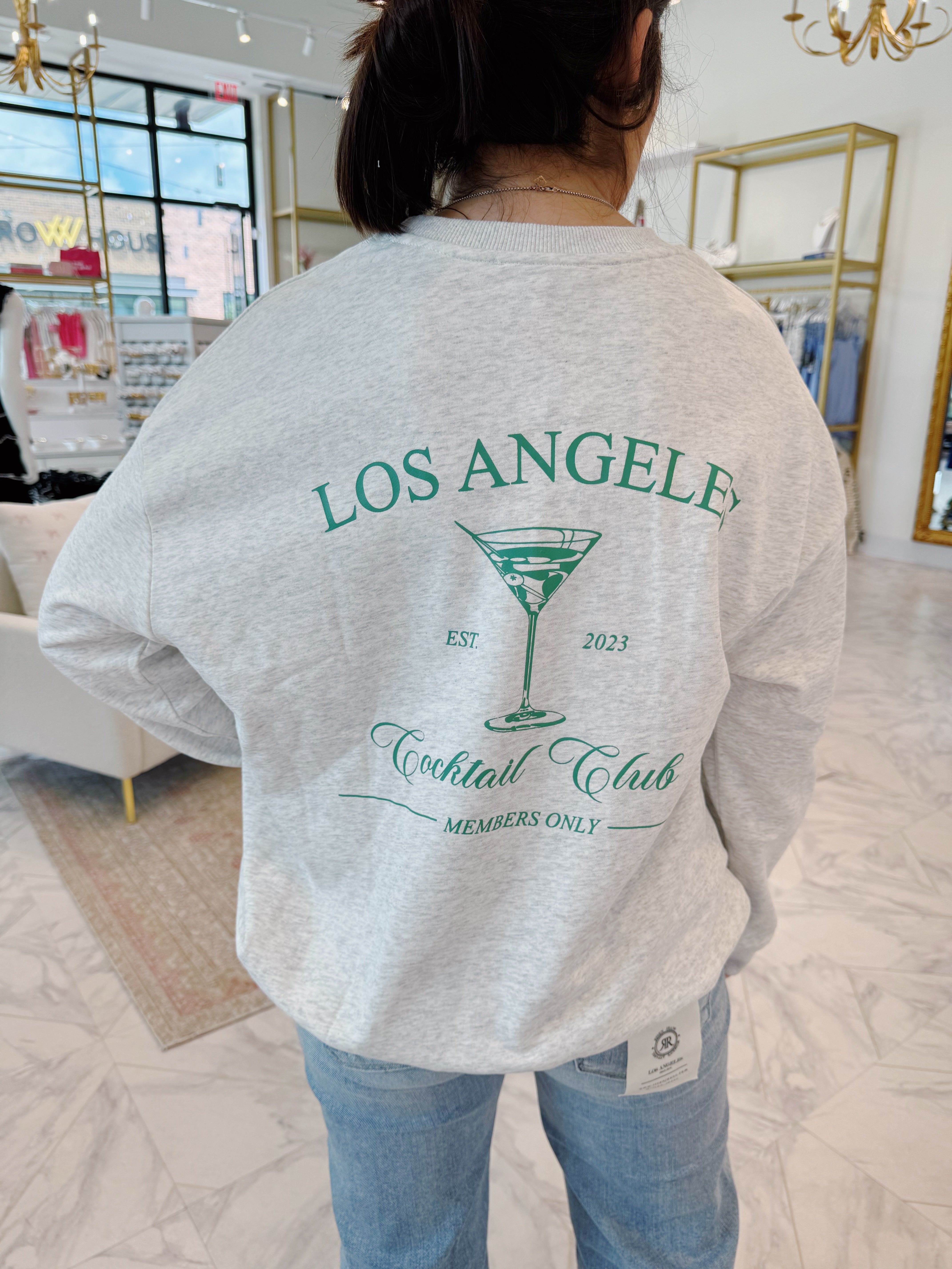 Cocktail Club Sweatshirt - H Grey