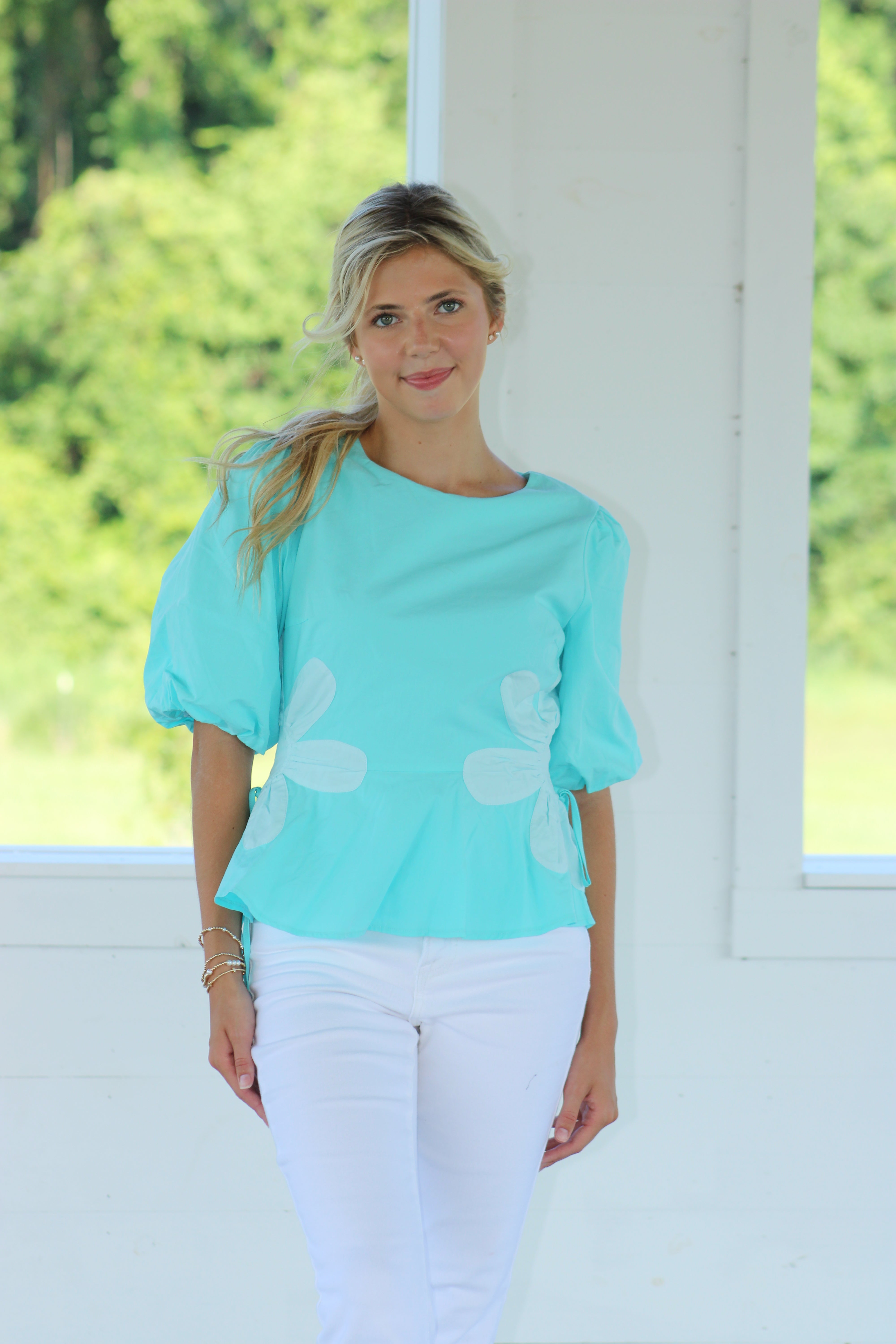 Story Of Us Top - Aqua Blue
