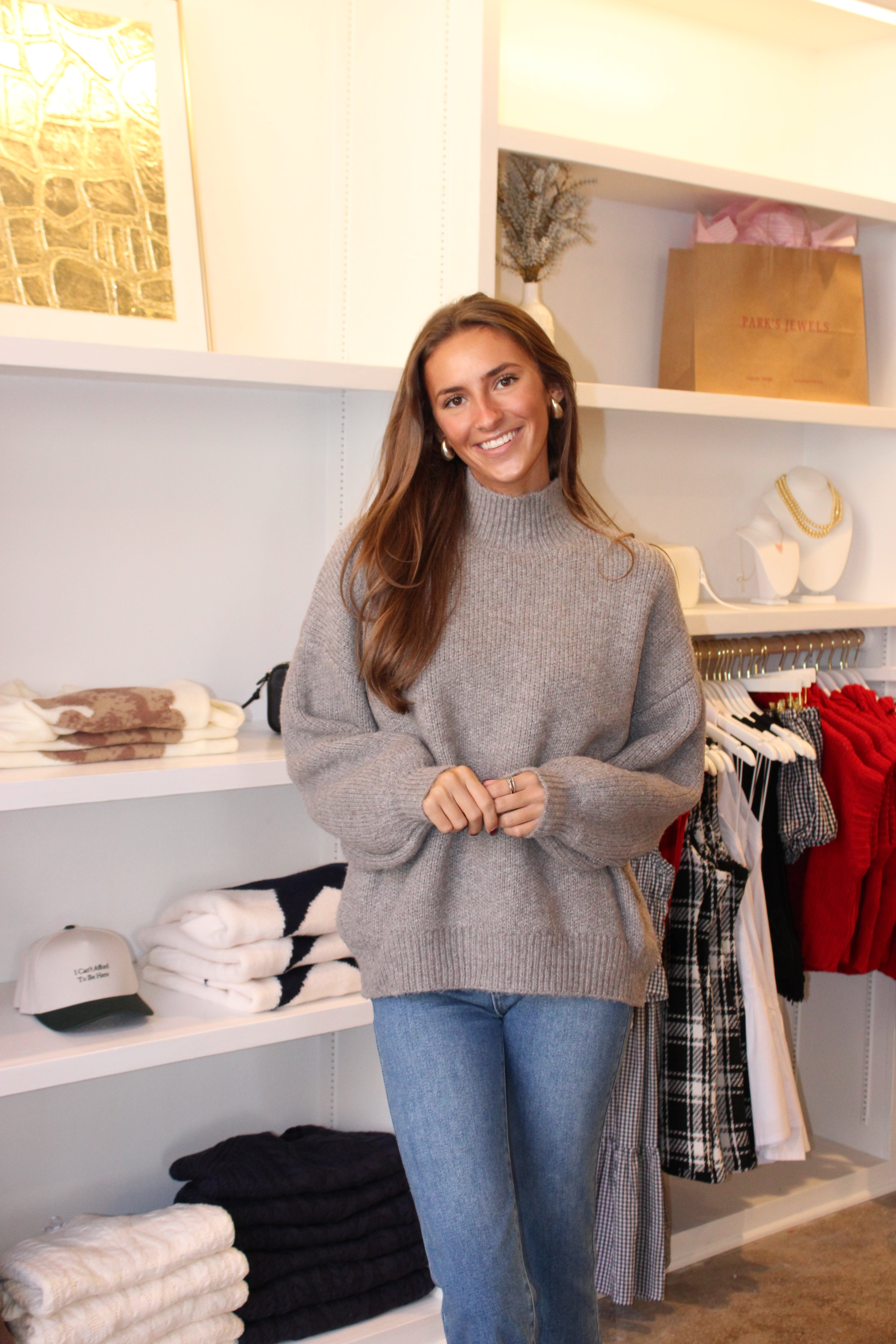 Khloe Chunky Knit Sweater - Grey