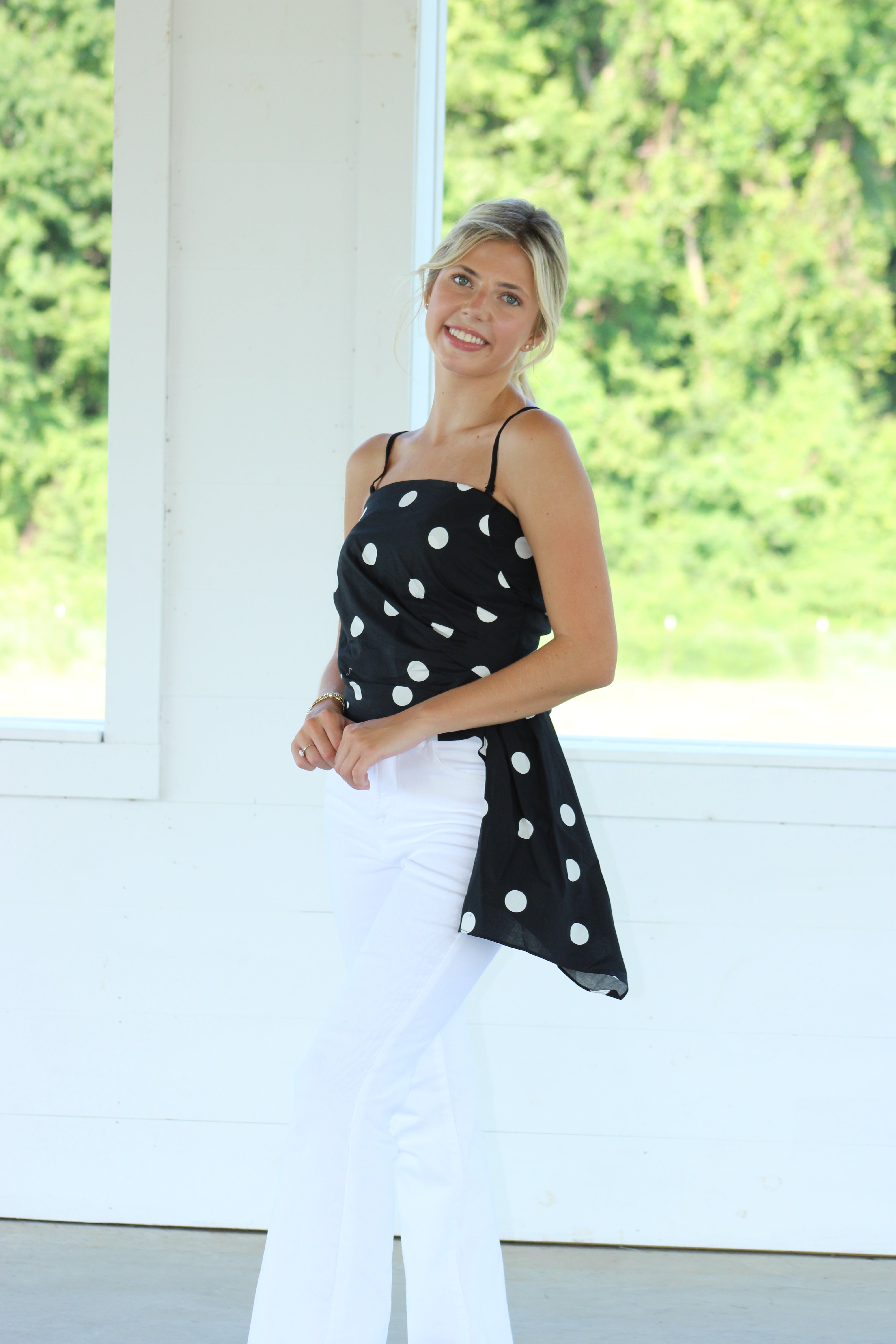 Call Me Later Top - Polka Dot