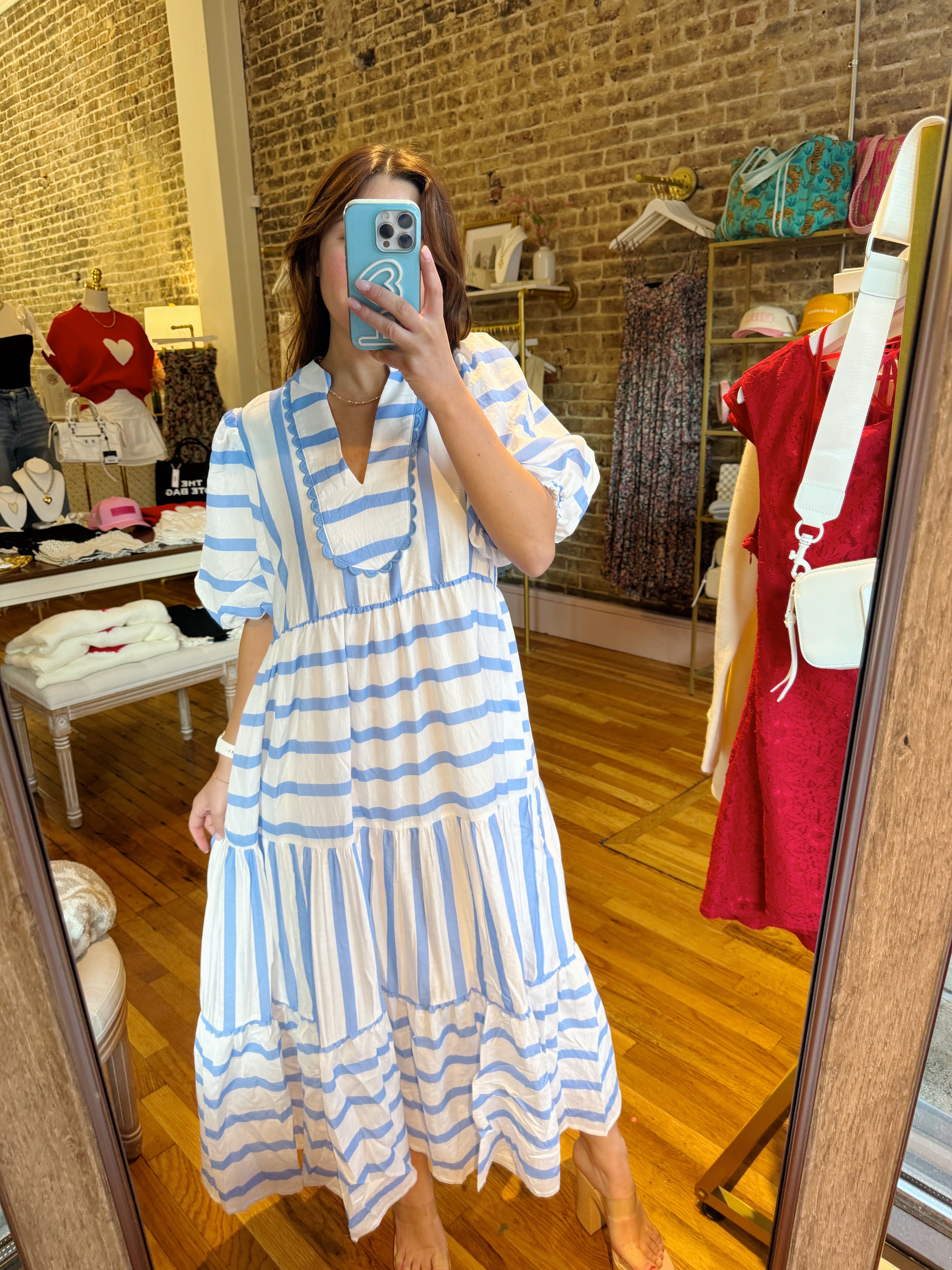 French 75 Maxi Dress - Blue