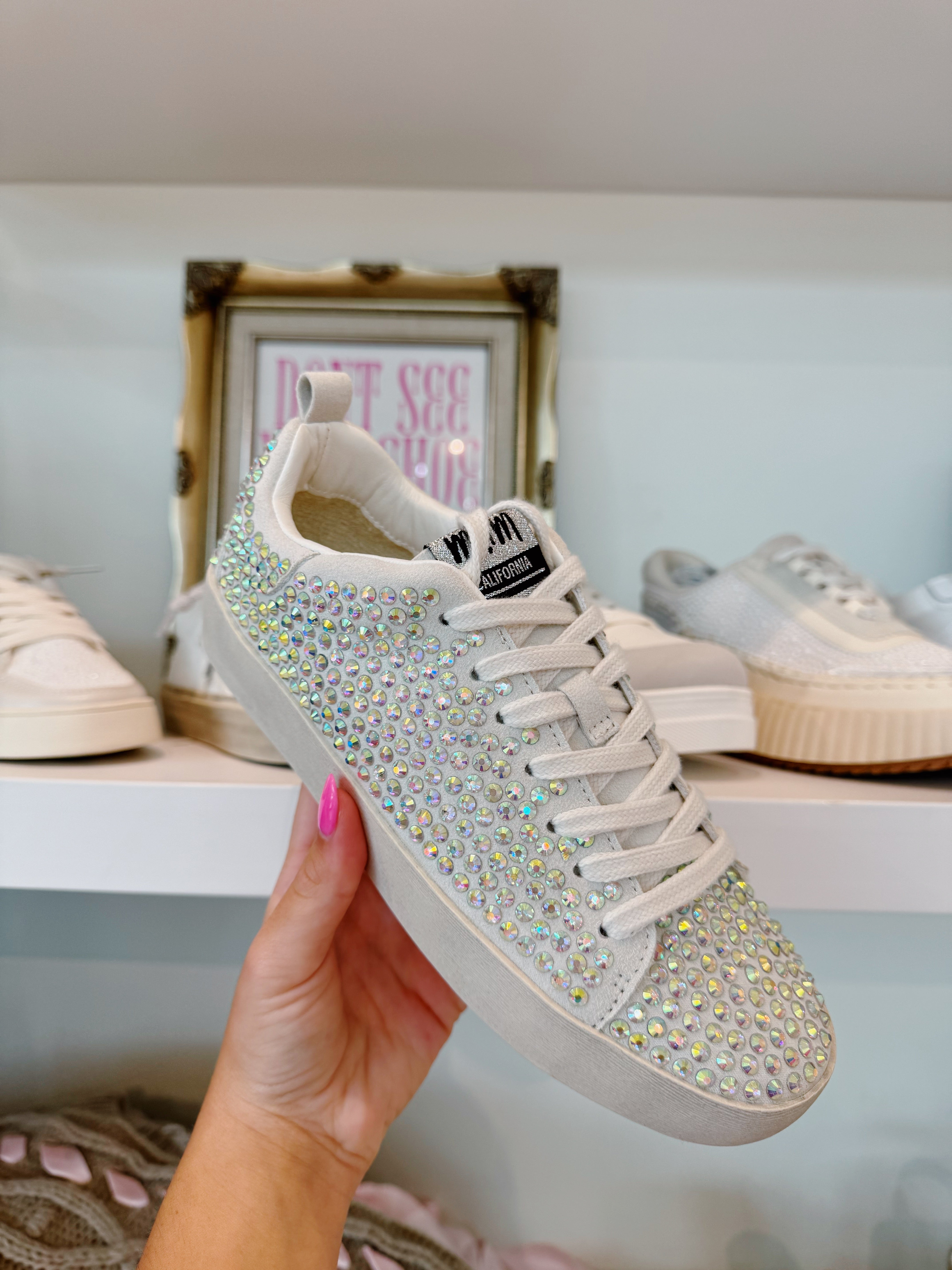 Christi Sneakers - Silver Bling