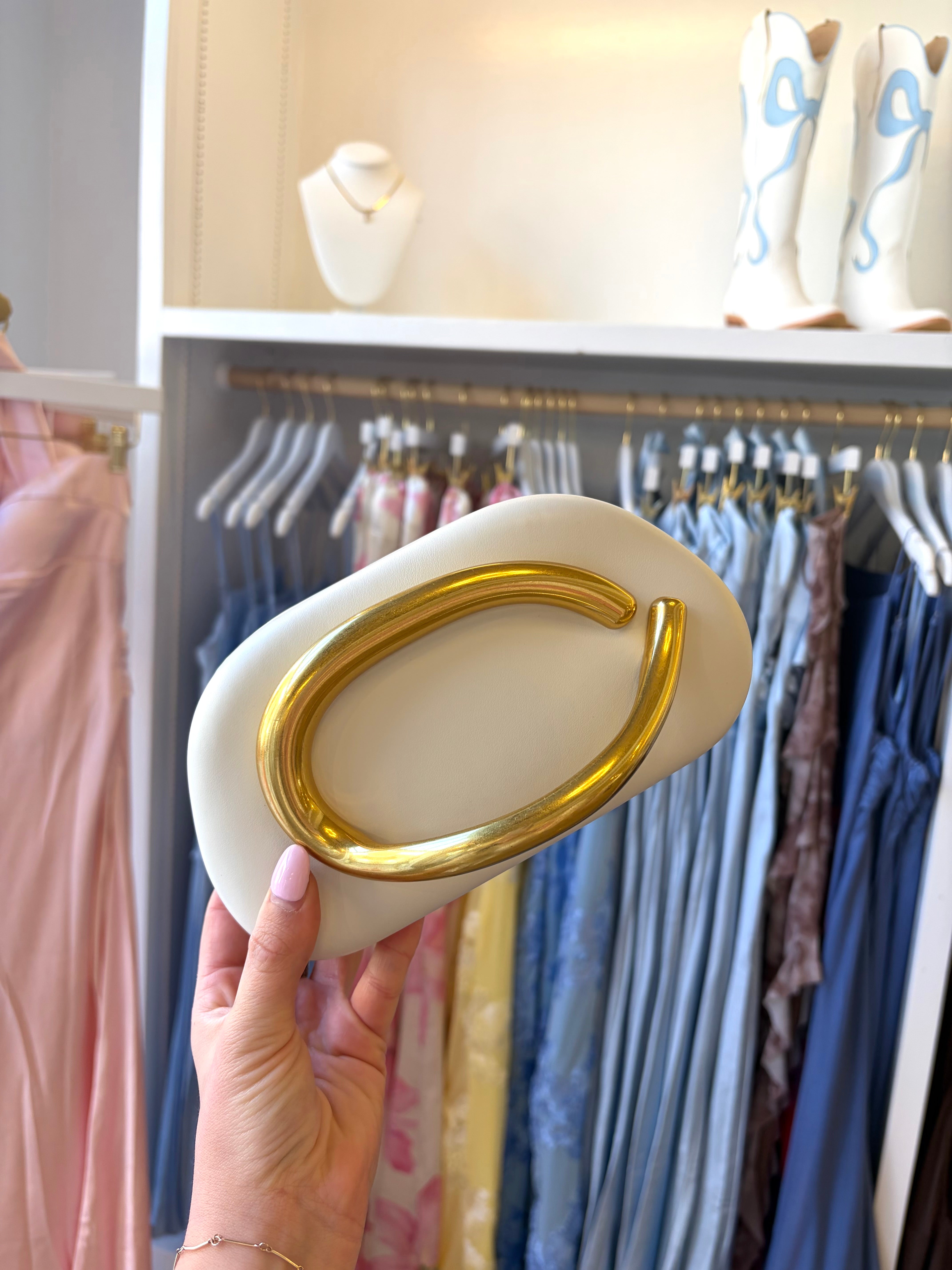 Coastal Evening Clutch - Beige