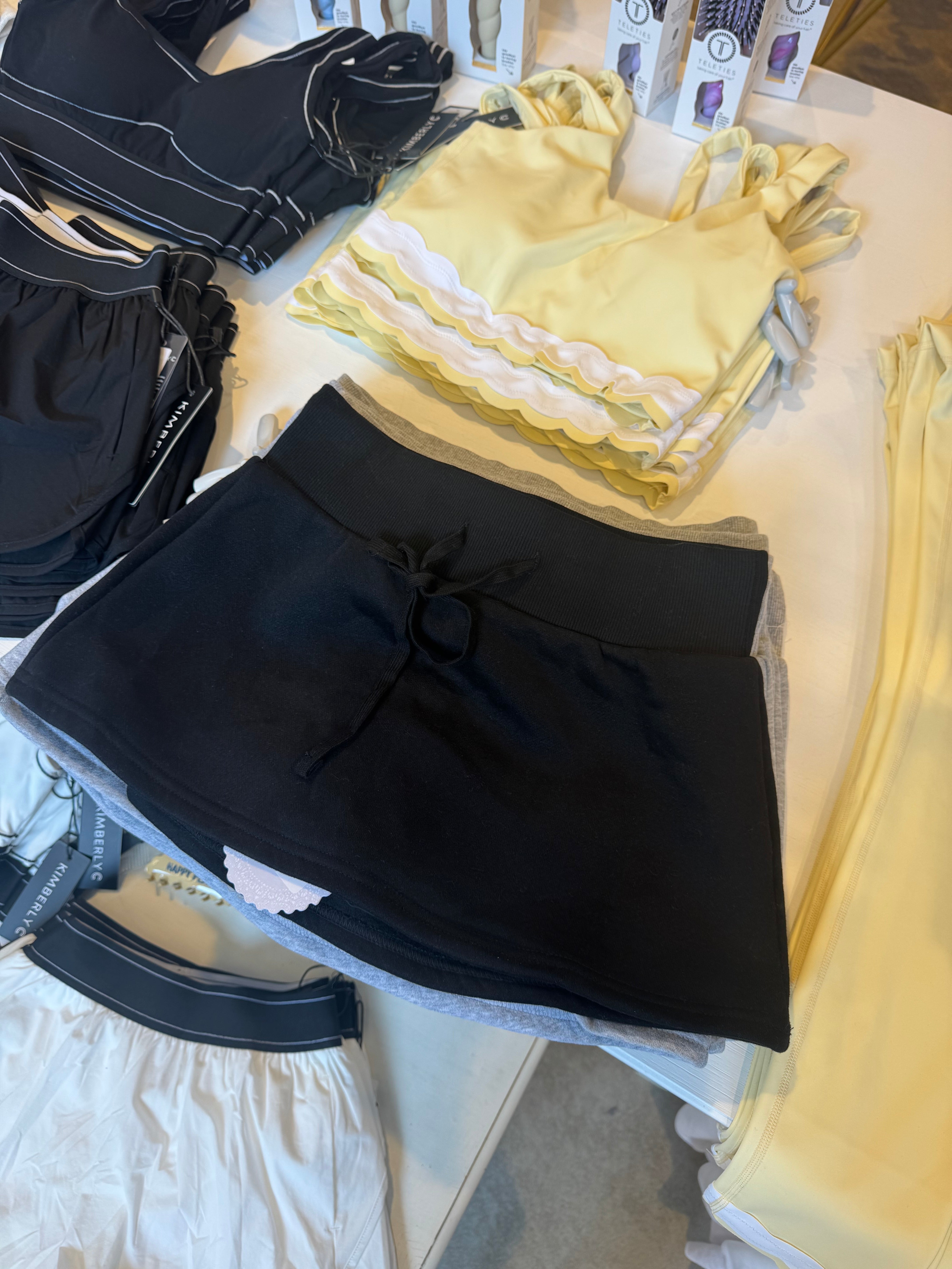 Hana Sweat Skort - Black