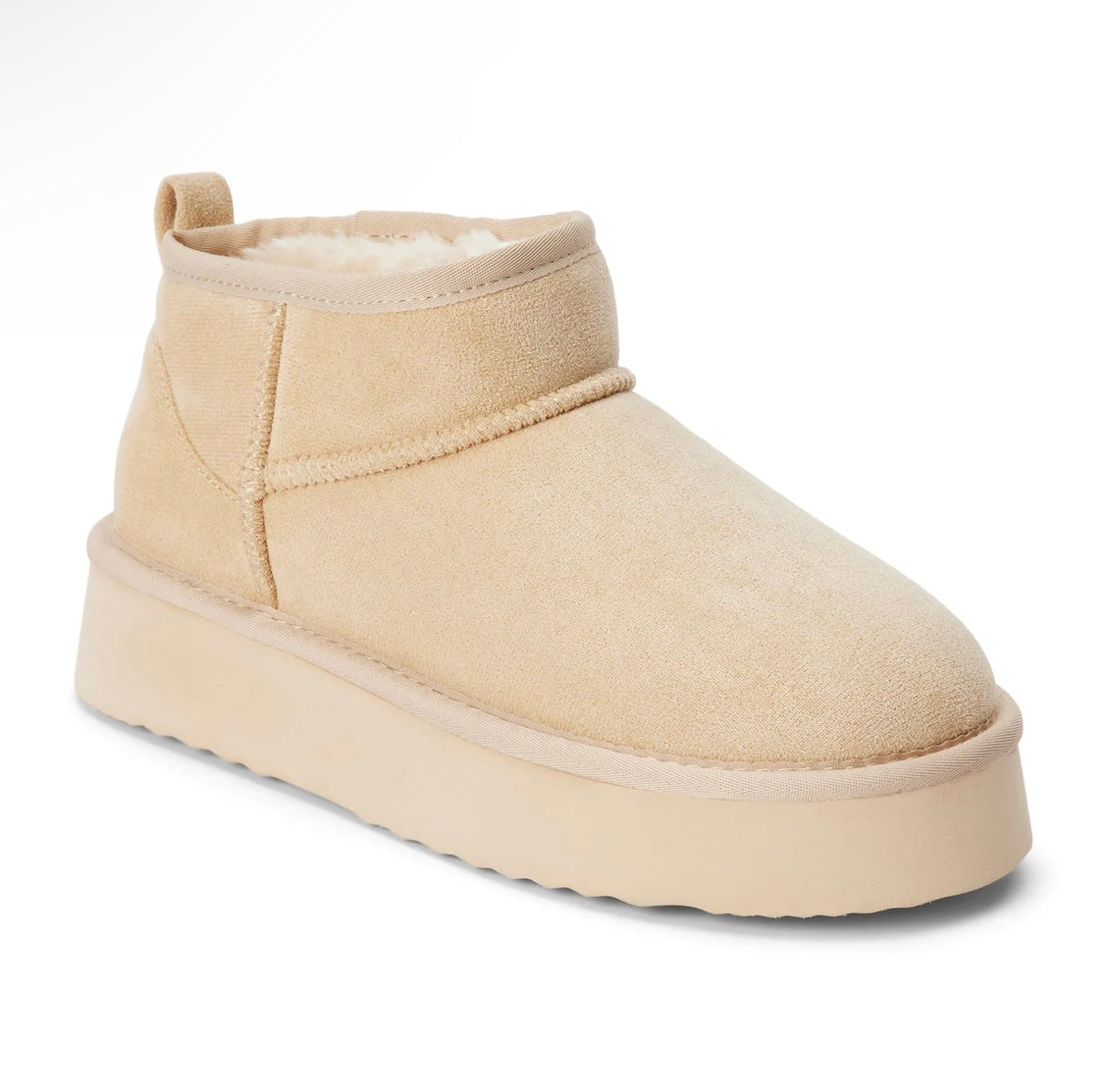 Breckinridge Mini Platform Boots - Natural