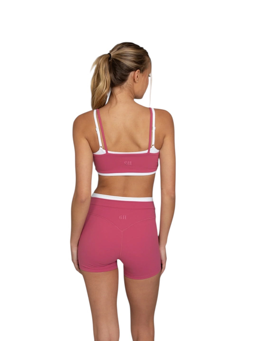 Gold Hinge Double Layer StrydeForm Shorts - Rasberry