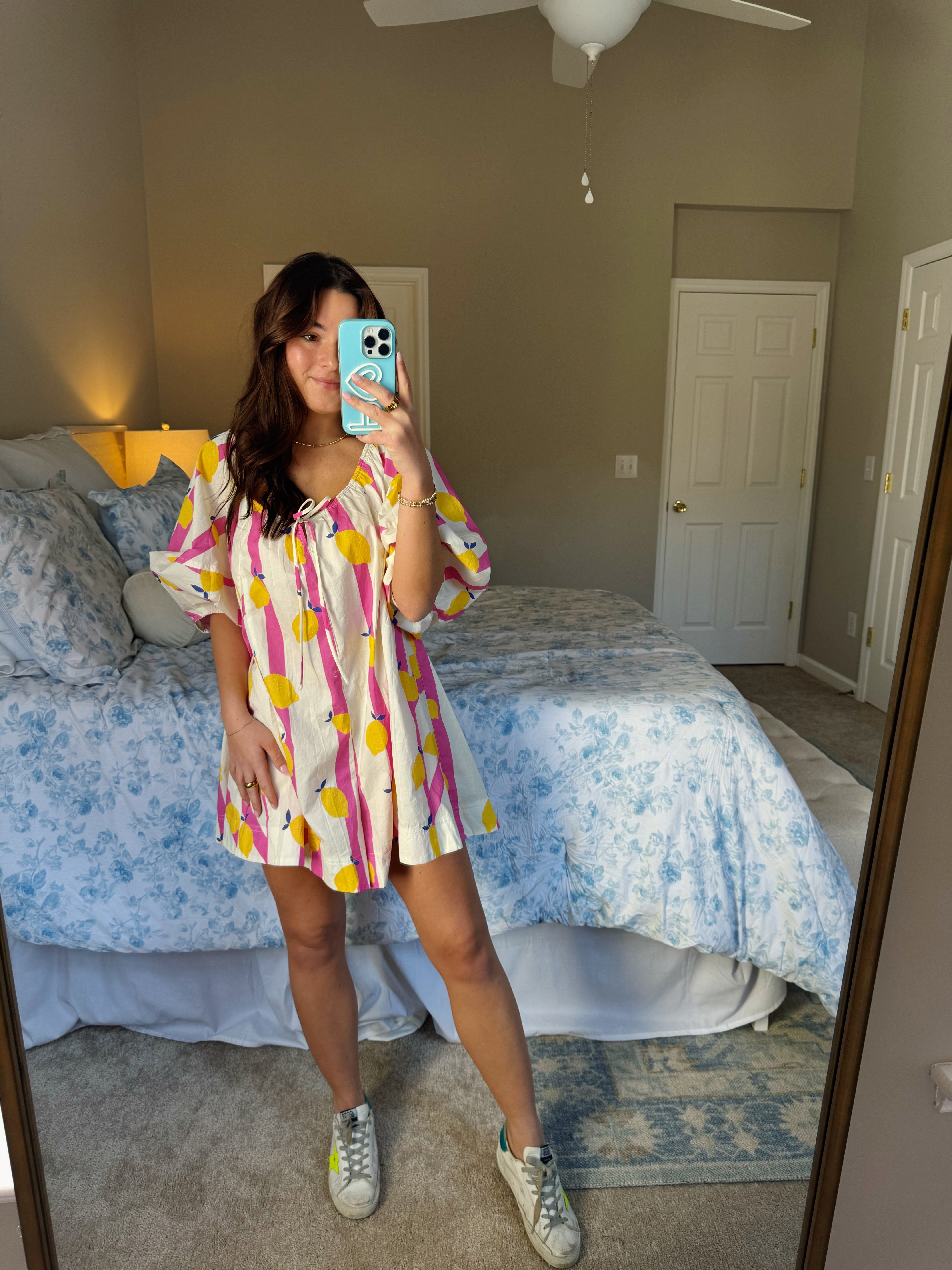 Main Squeeze Romper - Pink & Yellow