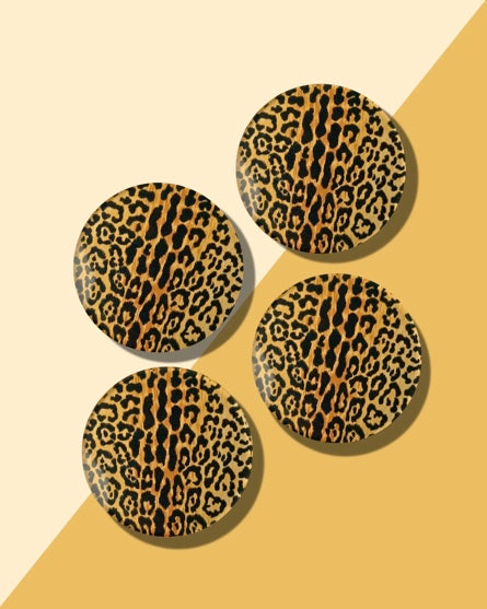 Leopard Print Coasters (Set Of 2)