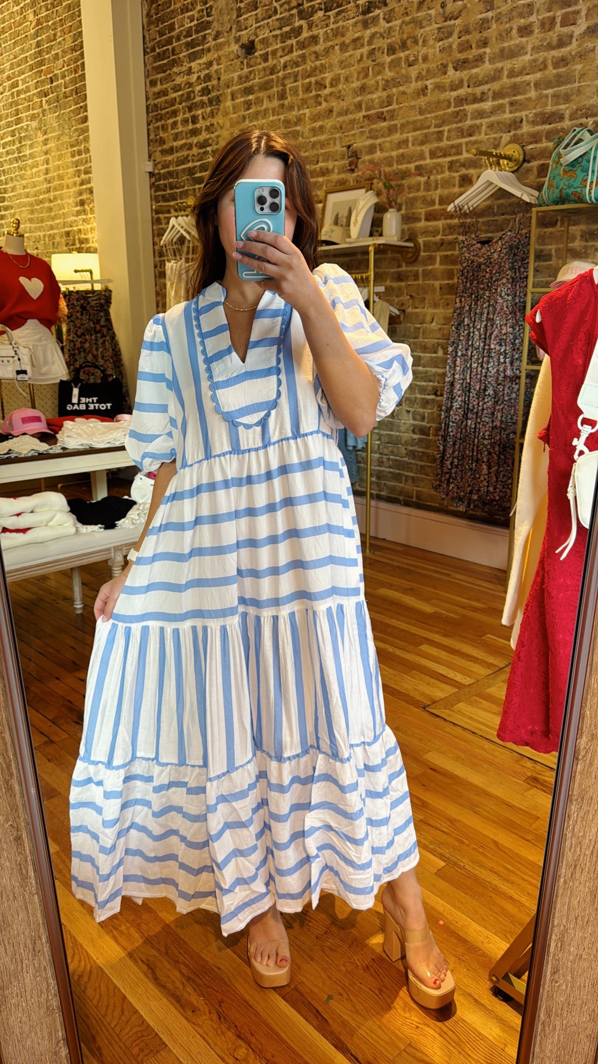 French 75 Maxi Dress - Blue