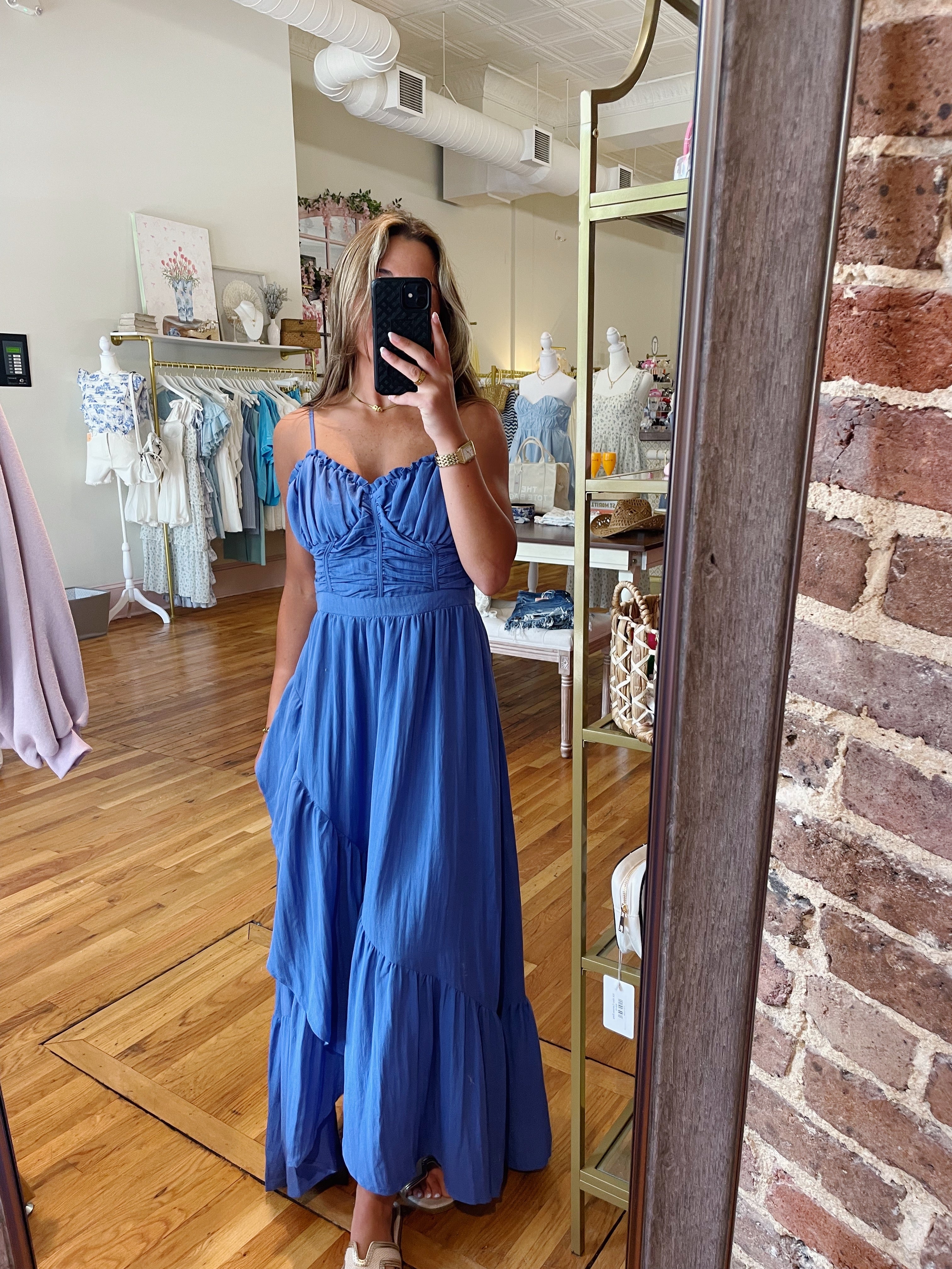 Whole Heartedly Maxi Dress - Royal Blue